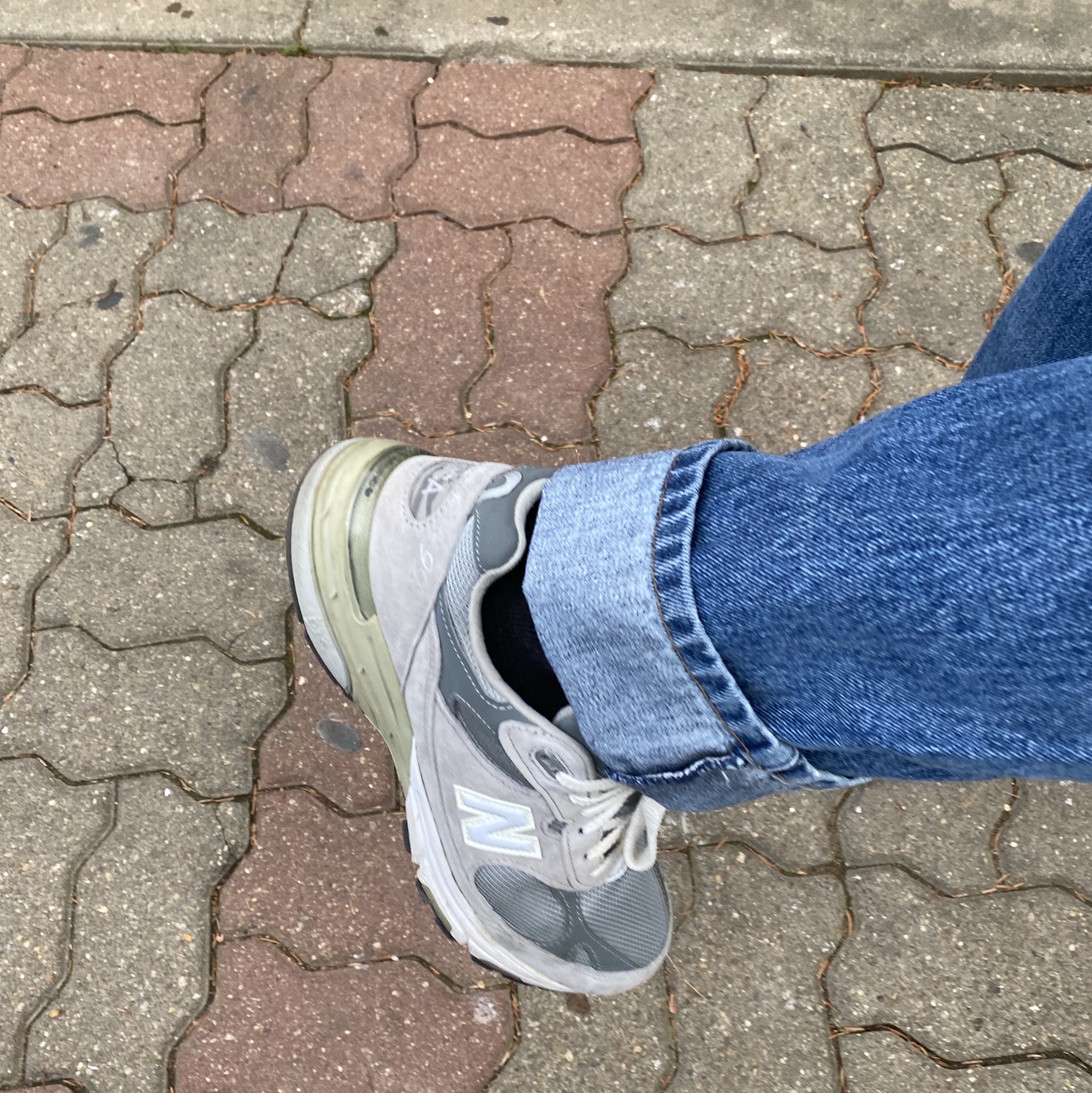 New Balance 993 Made in USA Grey - D Standard 착용 스타일