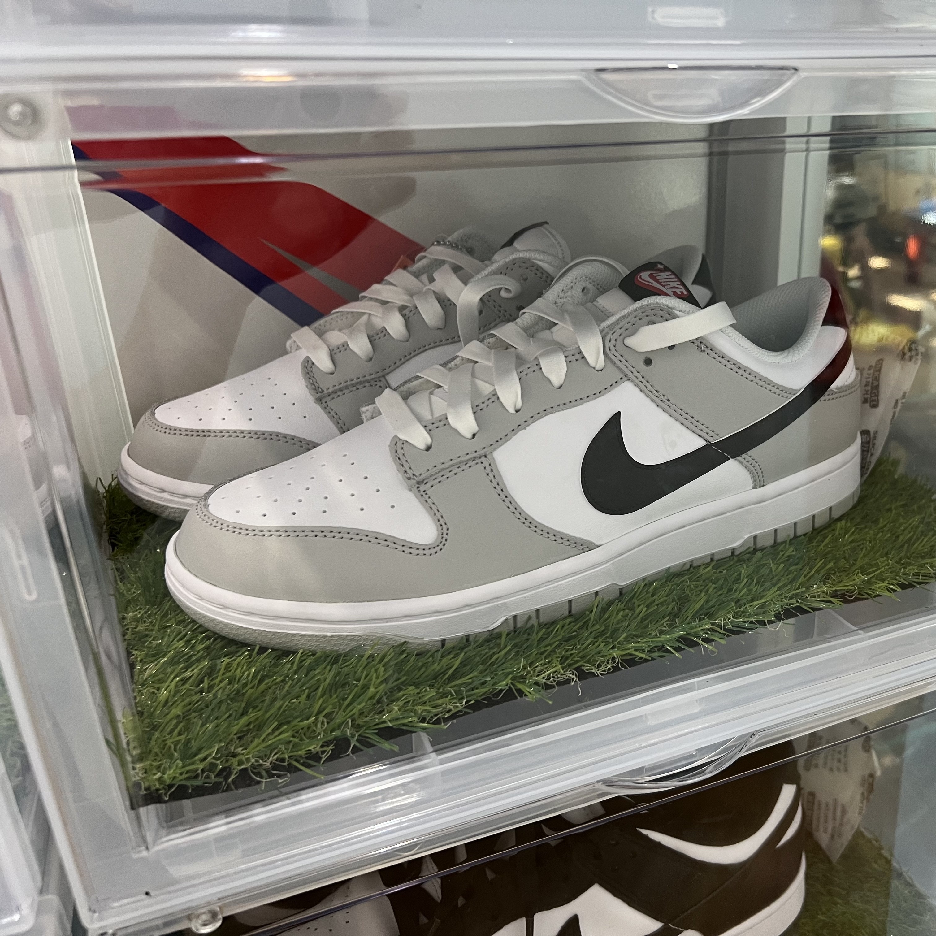 Nike Dunk Low Retro SE Jackpot Grey Fog 착용 스타일 - 1