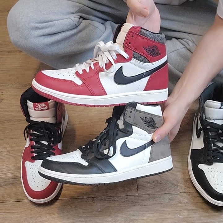 Jordan 1 Retro High OG Black Mocha, Jordan 1 Retro High OG Chicago 2022 착용 스타일 - 1
