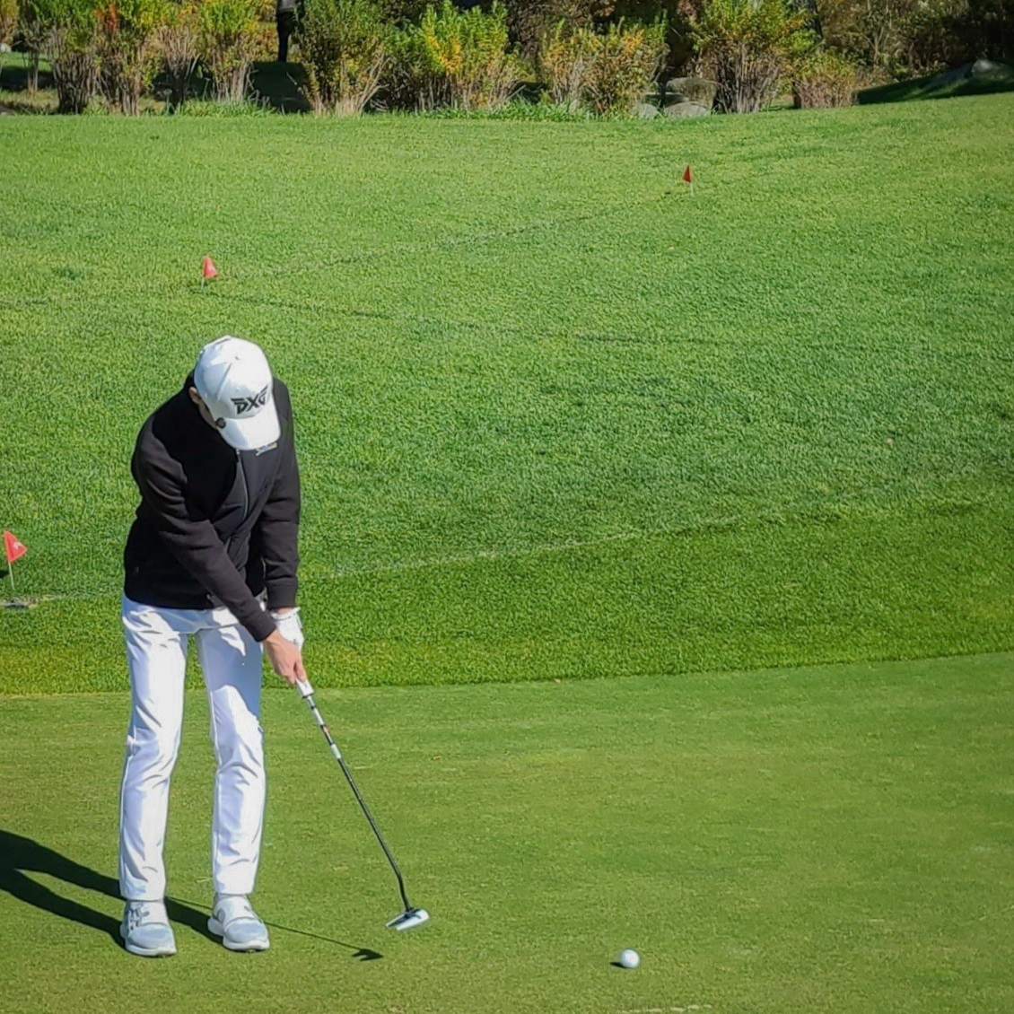 PXG Performance Cap Slim-Fit White 착용 스타일