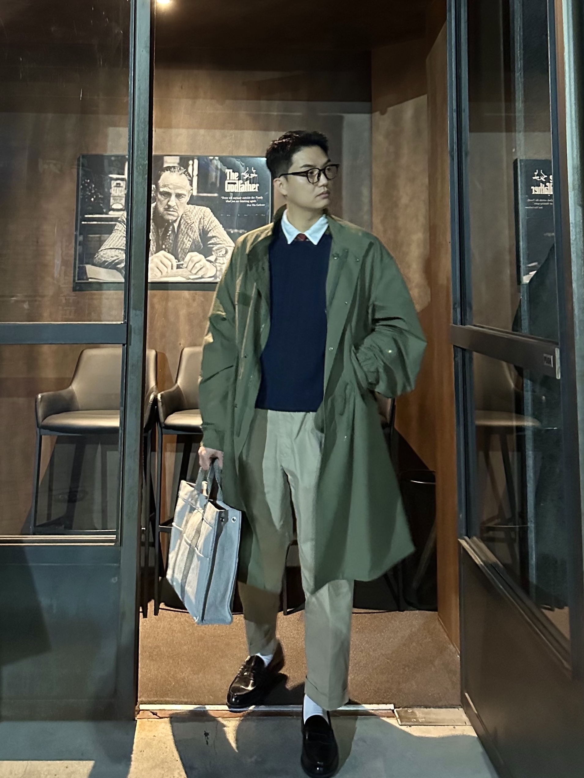 Freak's Store M-65 Mods Coat Liner Set Olive 착용 스타일 - 2