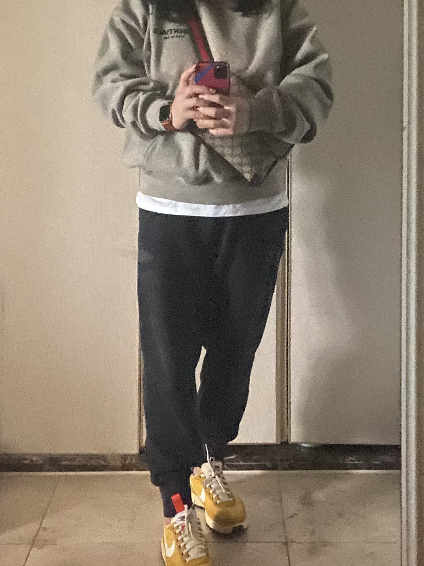 Nike x Tom Sachs General Purpose Shoe Archive, Essentials The Core Collection Hoodie Dark Oatmeal 착용 스타일