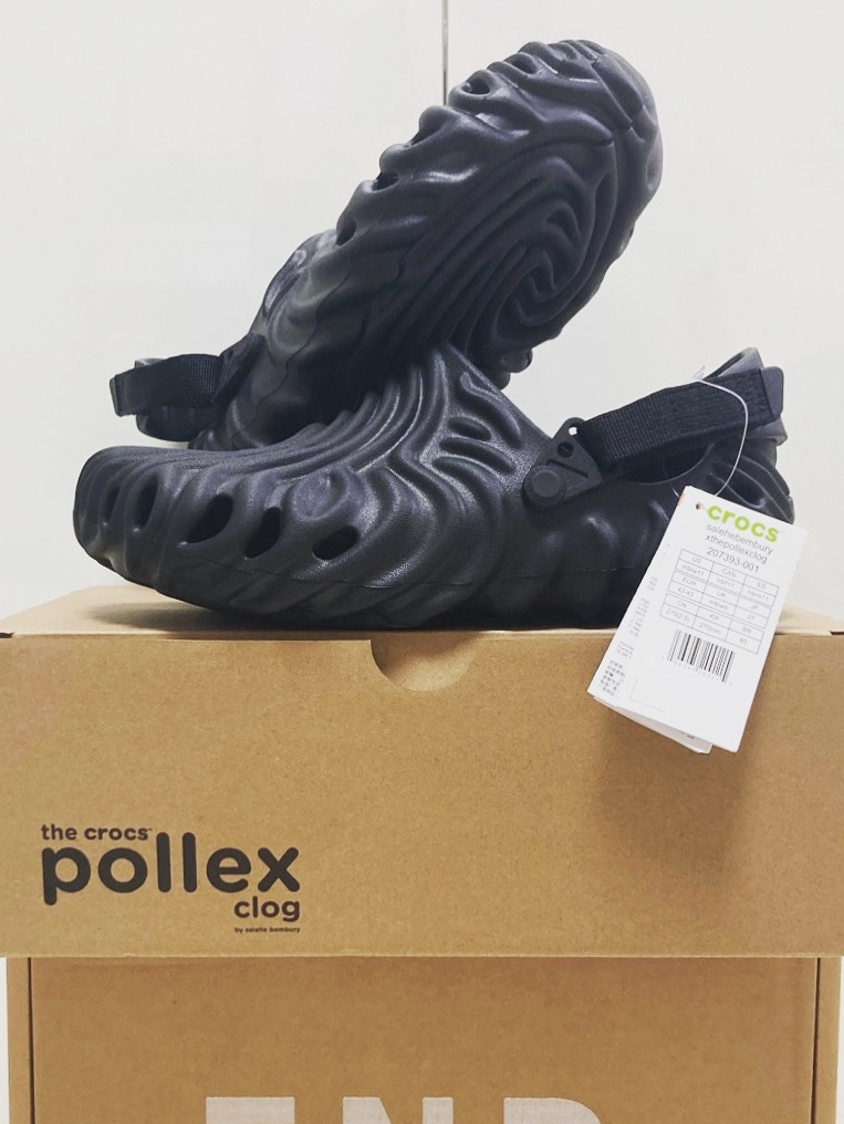 Crocs x Salehe Bembury Pollex Clog Sasquatch 착용 스타일