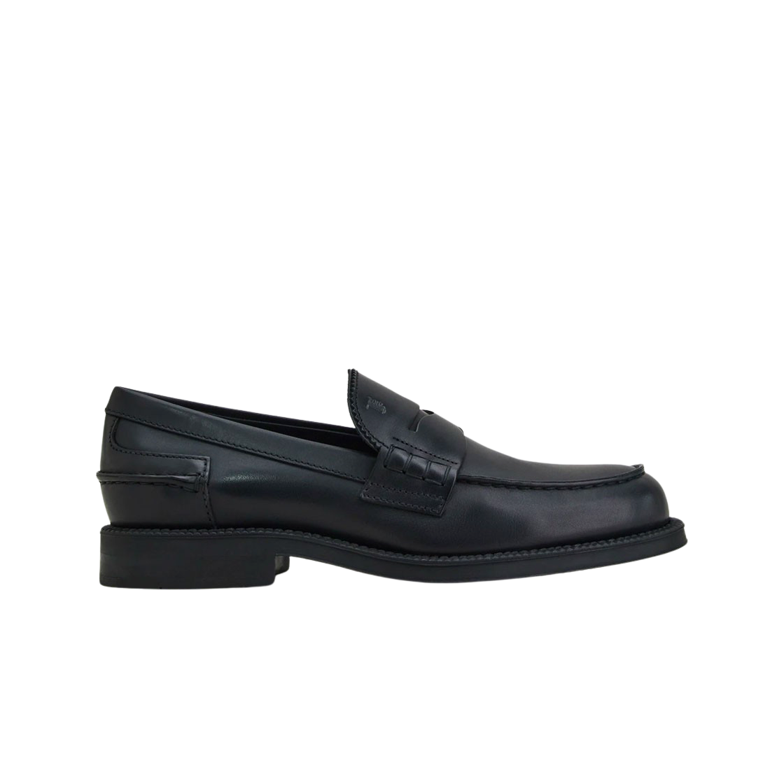 토즈 스탬프 모노그램 레더 로퍼 블랙(Tod's Stamped Monogram Leather Loafers Black) - 1