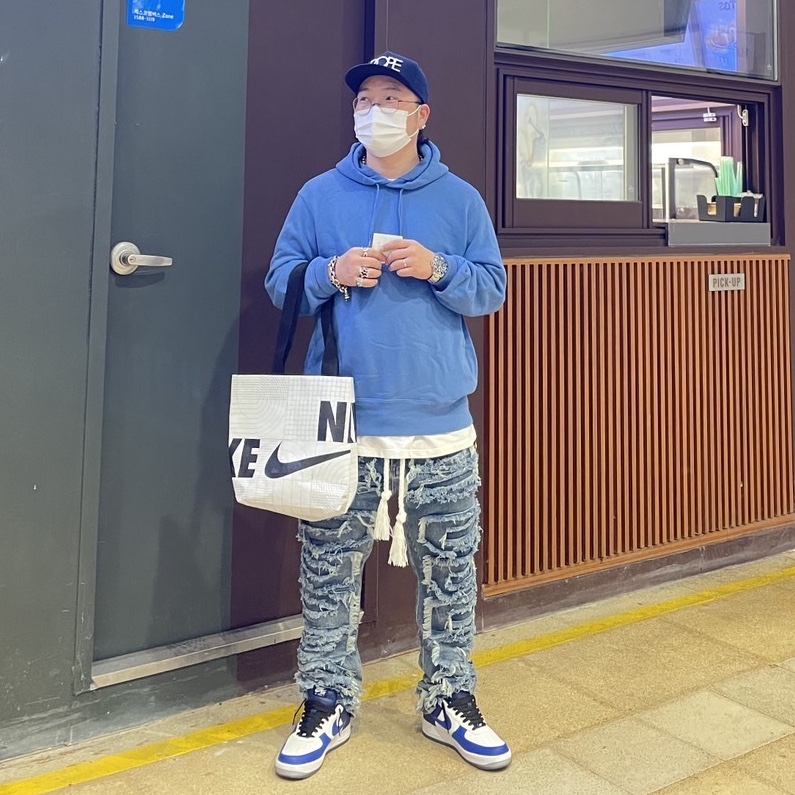 Nike Air Force 1 '07 Low White 착용 스타일