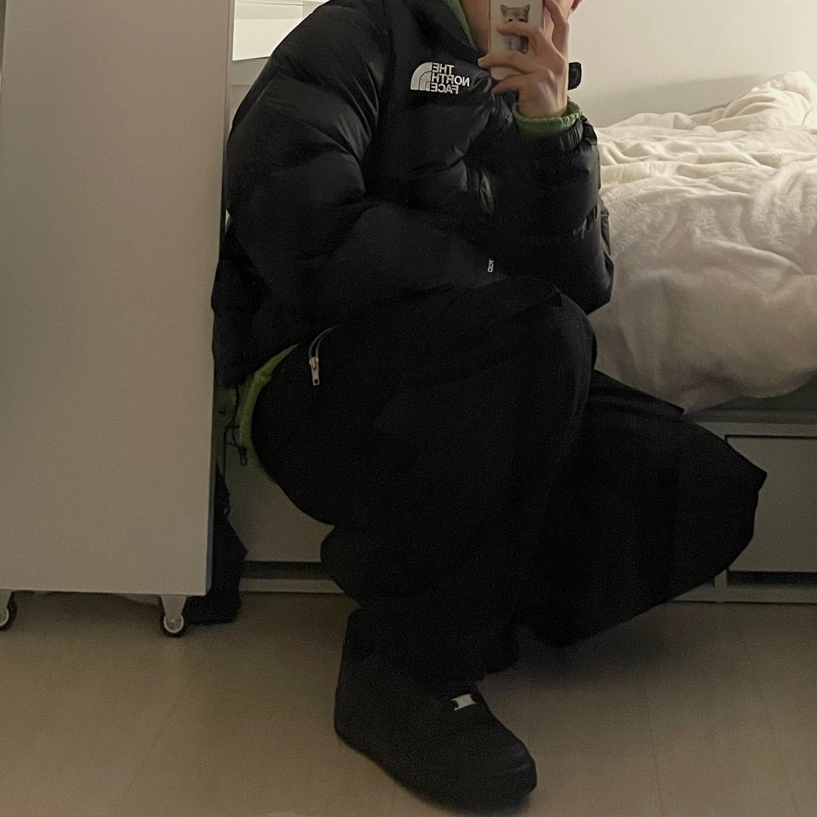The North Face 1996 Retro Nuptse Down Jacket TNF Black, The North Face 1996 Eco Nuptse Jacket Black 착용 스타일 - 5