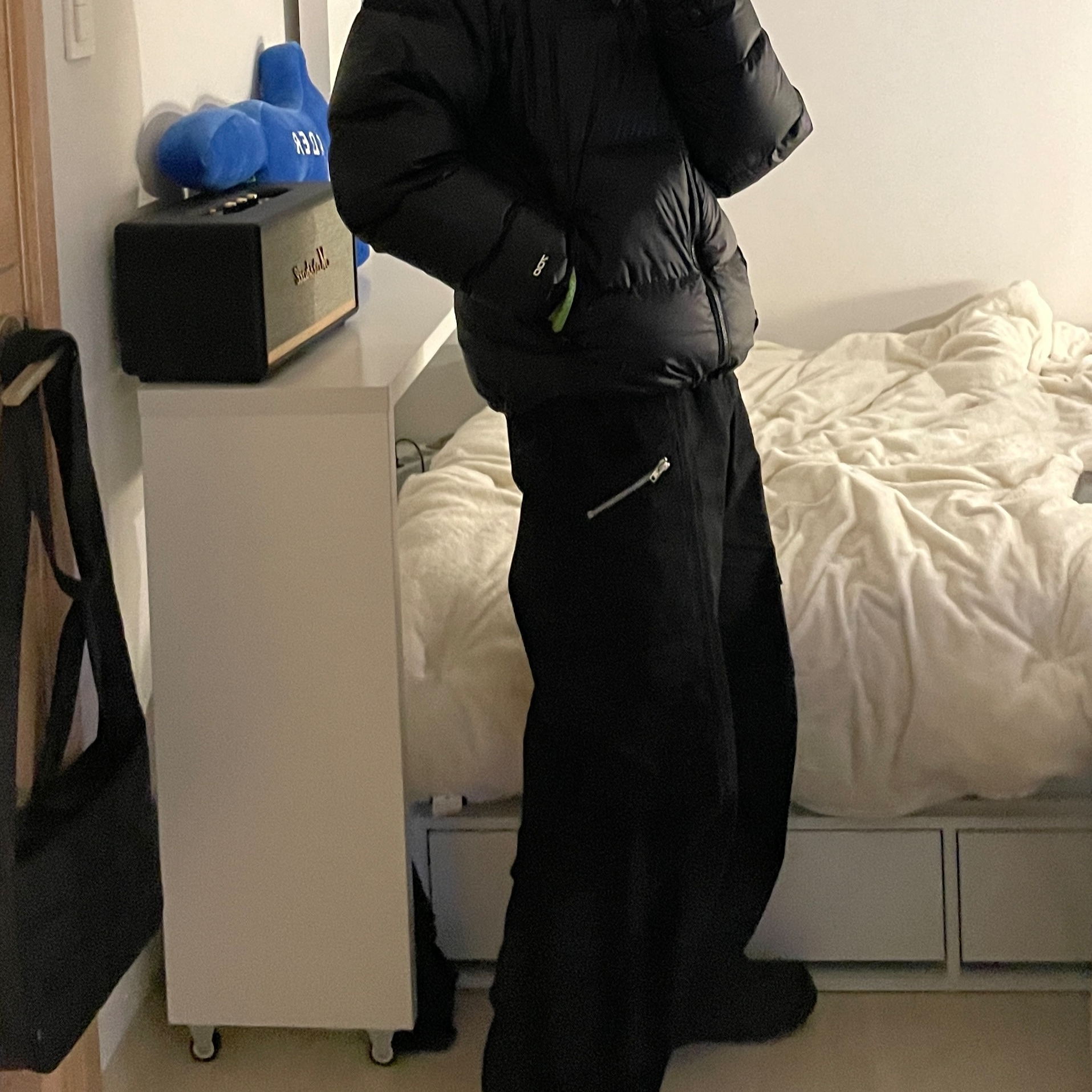 The North Face 1996 Retro Nuptse Down Jacket TNF Black, The North Face 1996 Eco Nuptse Jacket Black 착용 스타일 - 3