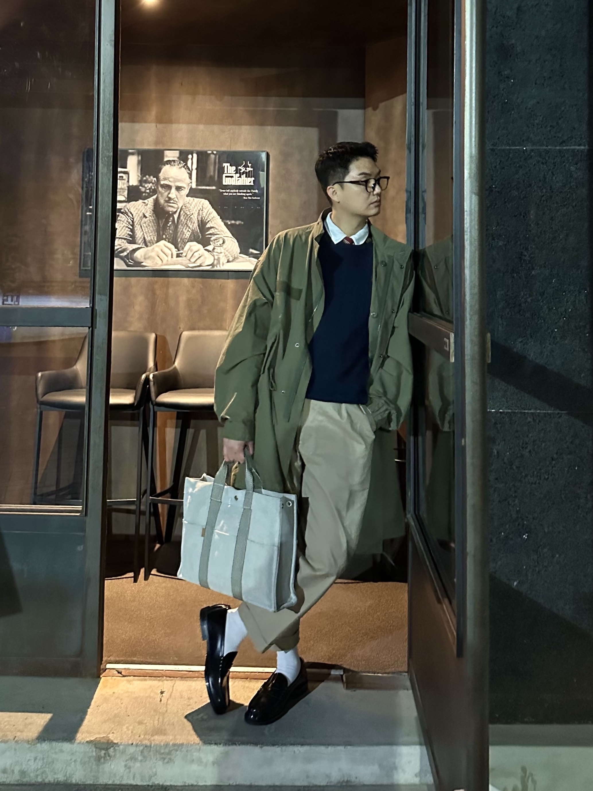 Freak's Store M-65 Mods Coat Liner Set Olive 착용 스타일 - 1