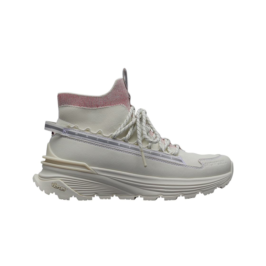 (W) 몽클레르 몬테 러너 스니커즈 오프 화이트 레드 - 22FW((W) Moncler Monte Runner Sneakers Off White Red - 22FW) - 1