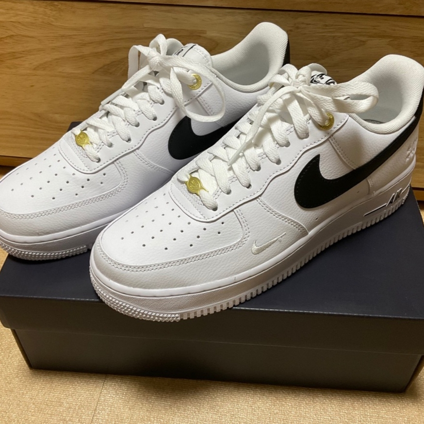 Nike Air Force 1 '07 LV8 40th Anniversary Join Forces White Black 착용 스타일