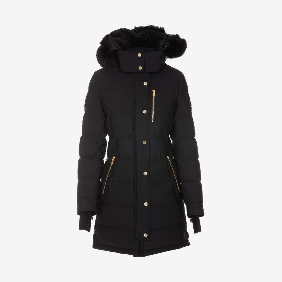 (W) Moose Knuckles Watershed Parka Black Fox Fur Black 상세 이미지 1