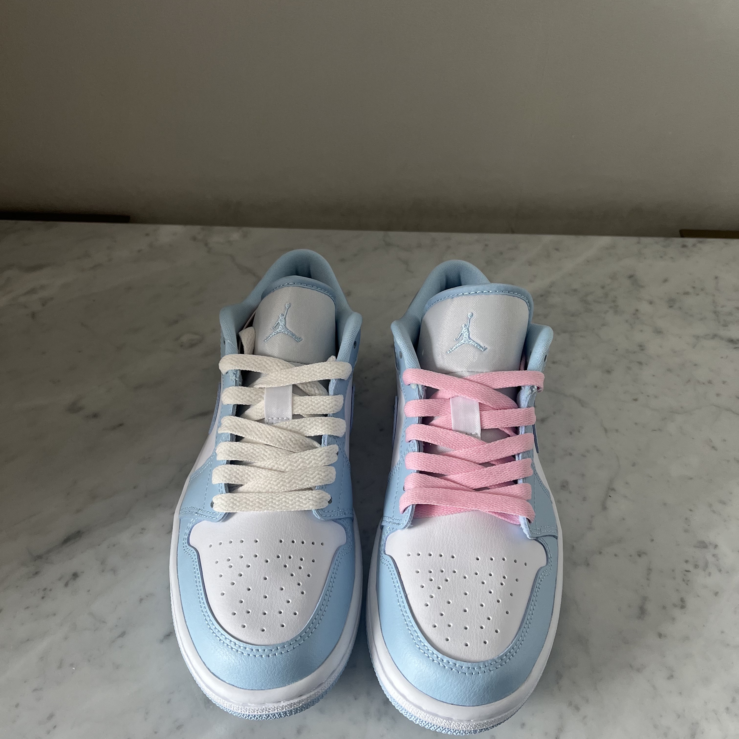 (W) Jordan 1 Low White Ice Blue 착용 스타일 - 5