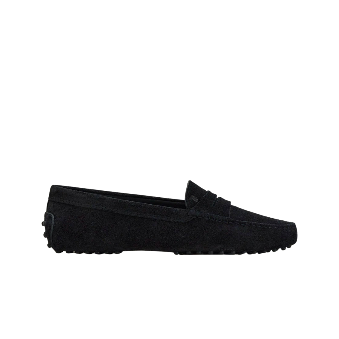(W) 토즈 고미노 스웨이드 드라이빙 슈즈 블랙((W) Tod's Gommino Suede Driving Shoes Black)