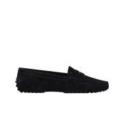 (W) Tod's Gommino Suede Driving Shoes Black