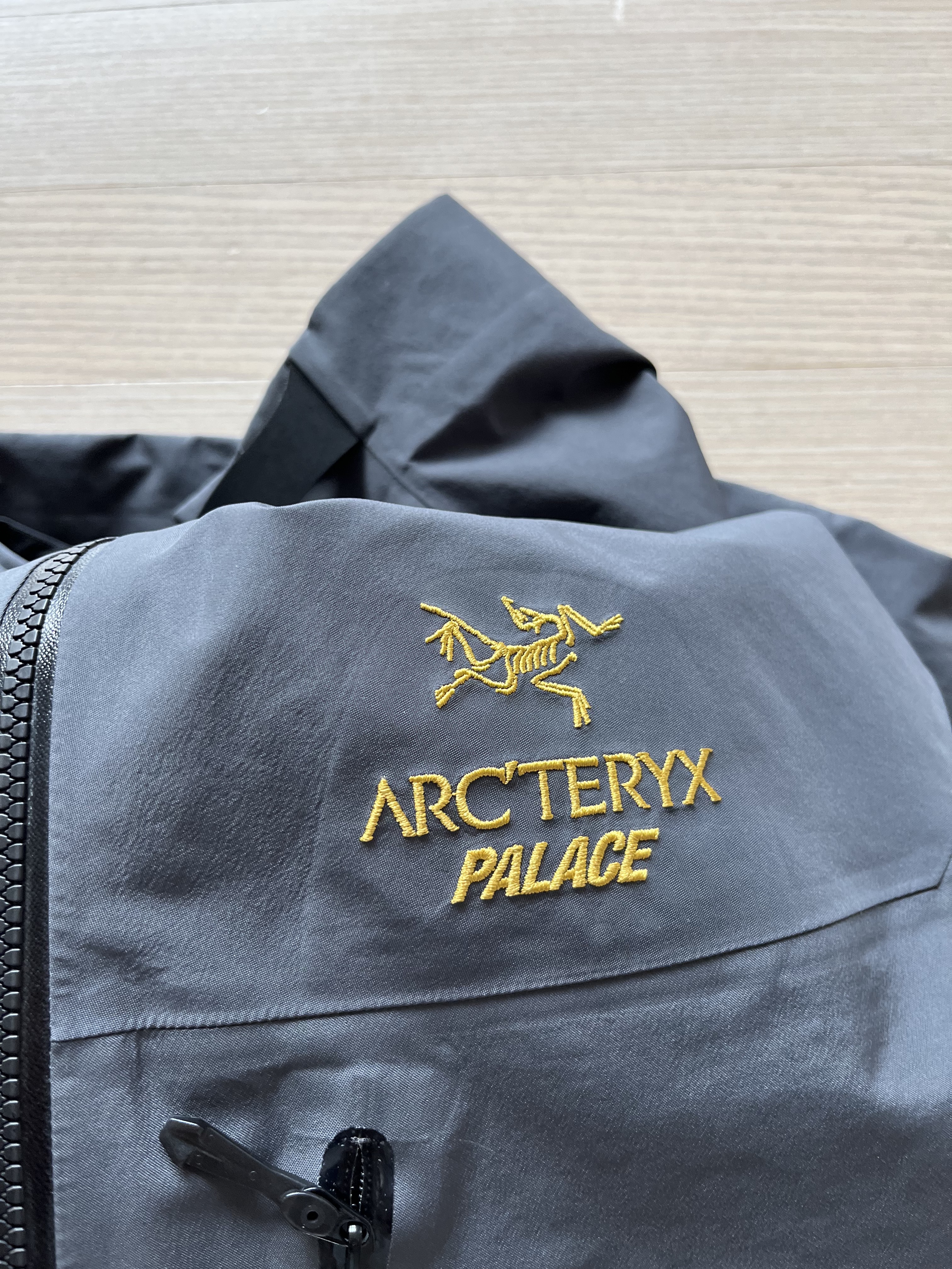 Palace x Arc'teryx Alpha SV Jacket Grey - 20FW 착용 스타일 - 1
