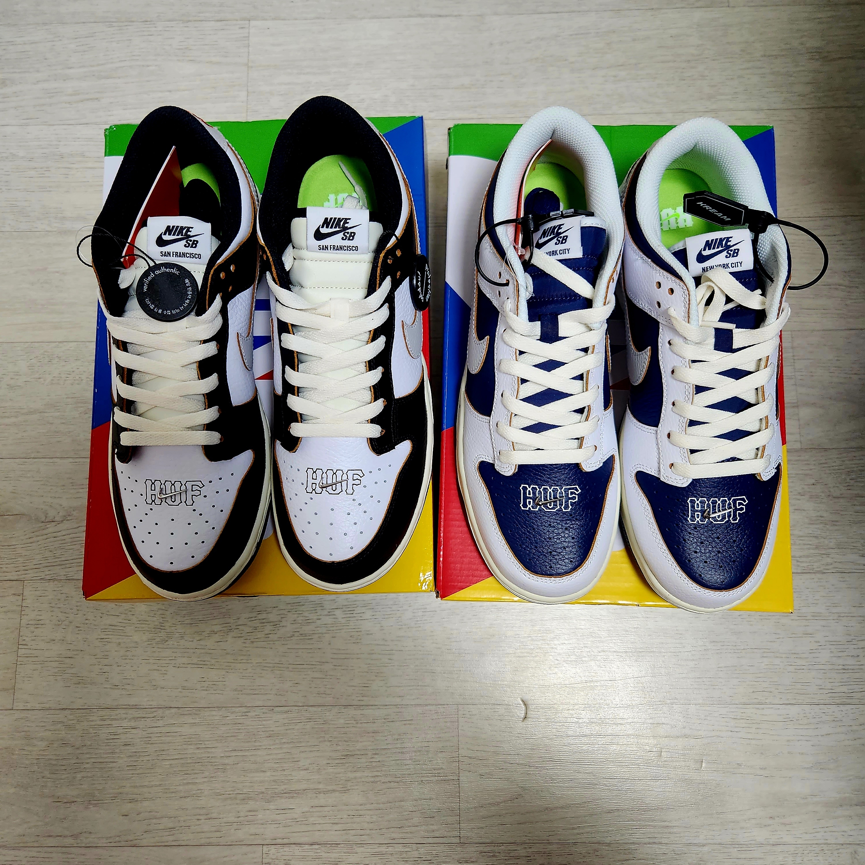 Nike x HUF SB Dunk Low San Francisco, Nike x HUF SB Dunk Low New York 착용 스타일 - 1