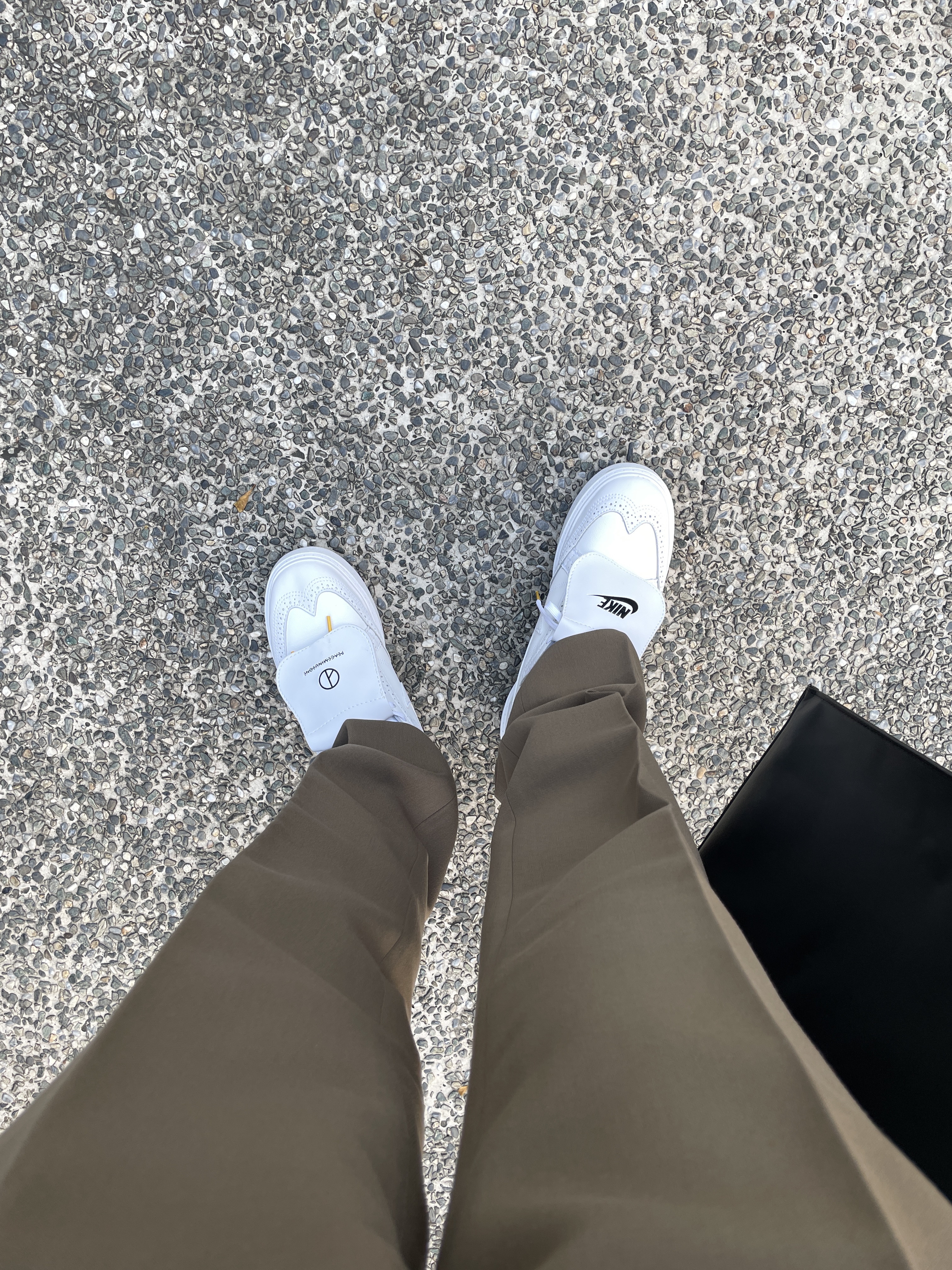 Nike x Peaceminusone Kwondo1 White 착용 스타일