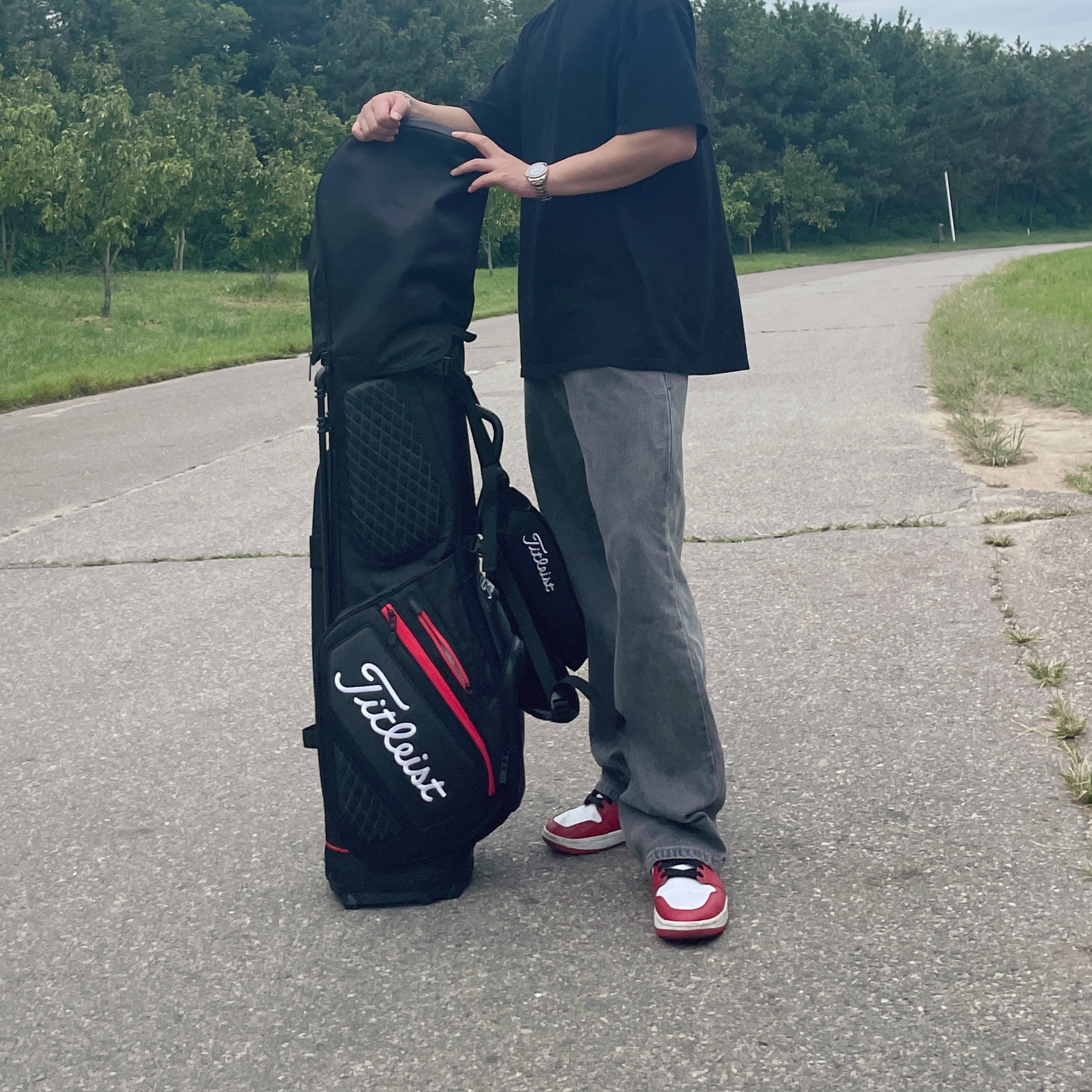 Jordan 1 Low Golf Chicago 착용 스타일