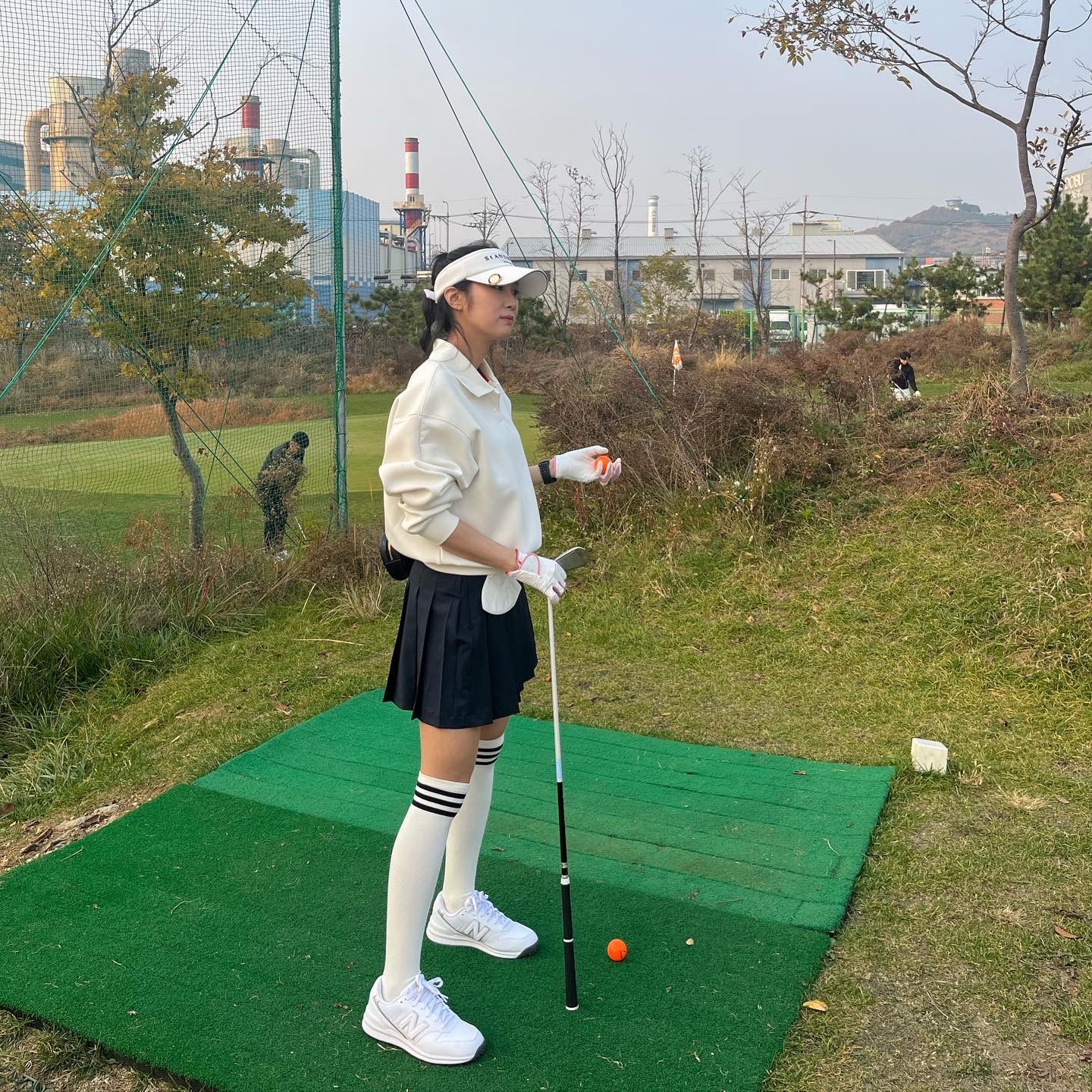 New Balance 996 Golf White 착용 스타일 - 1