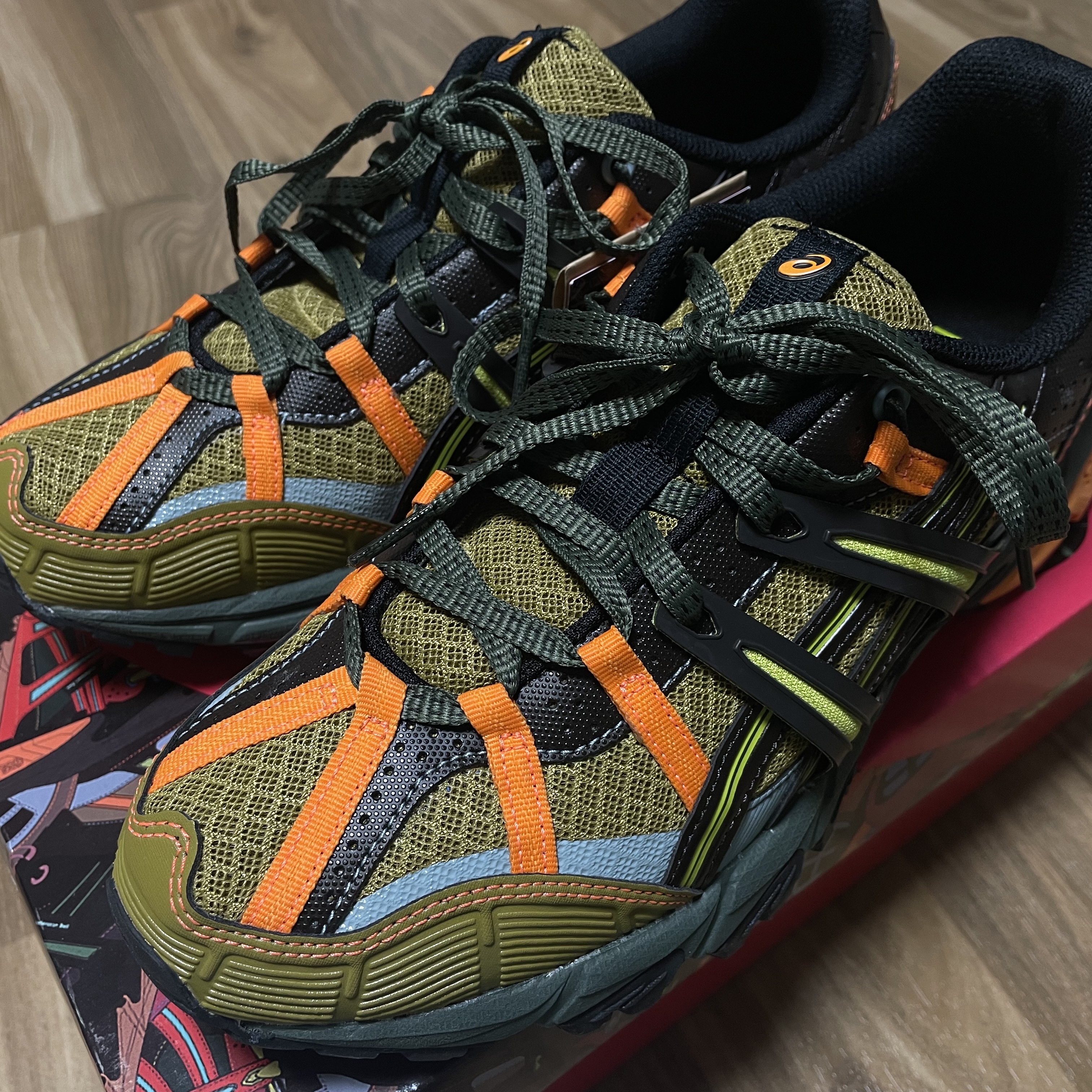 Asics x Andersson Bell Gel-Sonoma 15-50 Olive Oil Dark Brown 착용 스타일