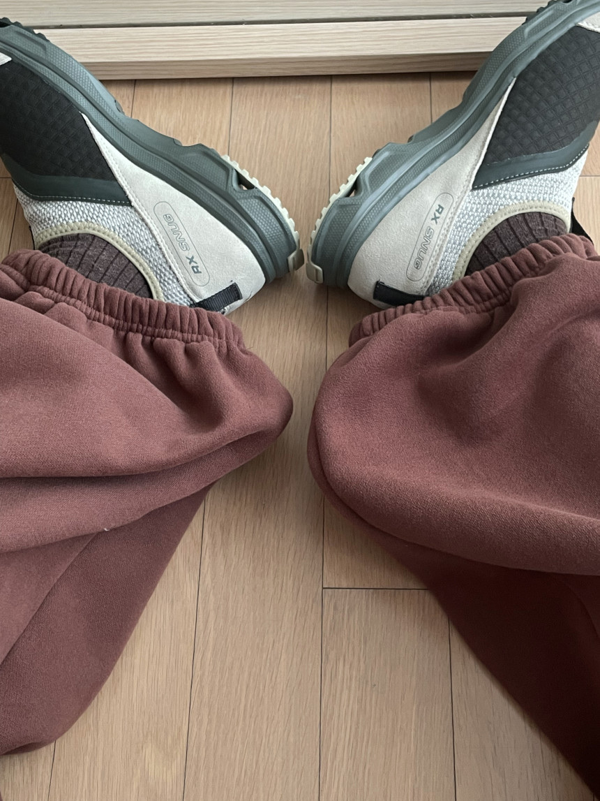 Salomon RX Snug Moss Gray 착용 스타일 - 2