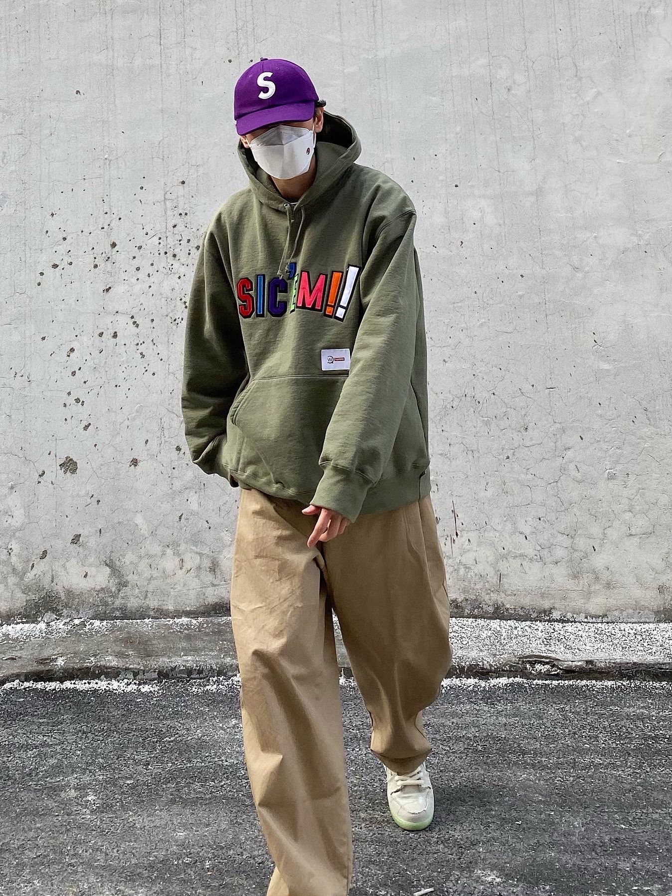 Supreme x WTAPS Sic'em! Hooded Sweatshirt Light Olive - 21FW, Nike SB Dunk Low Pro Premium Mummy 착용 스타일 - 4