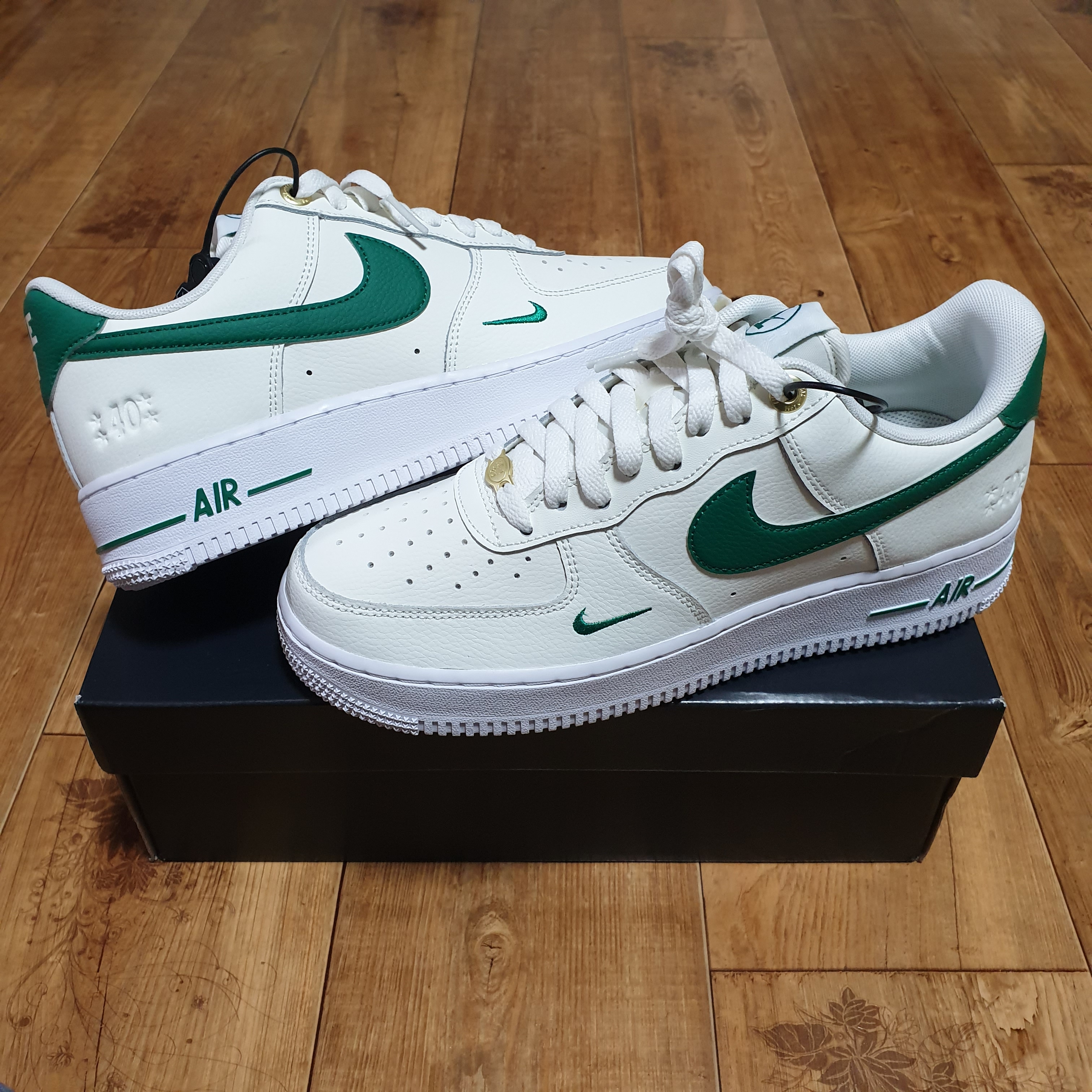 Nike Air Force 1 '07 LV8 40th Anniversary Join Forces Sail Malachite 착용 스타일