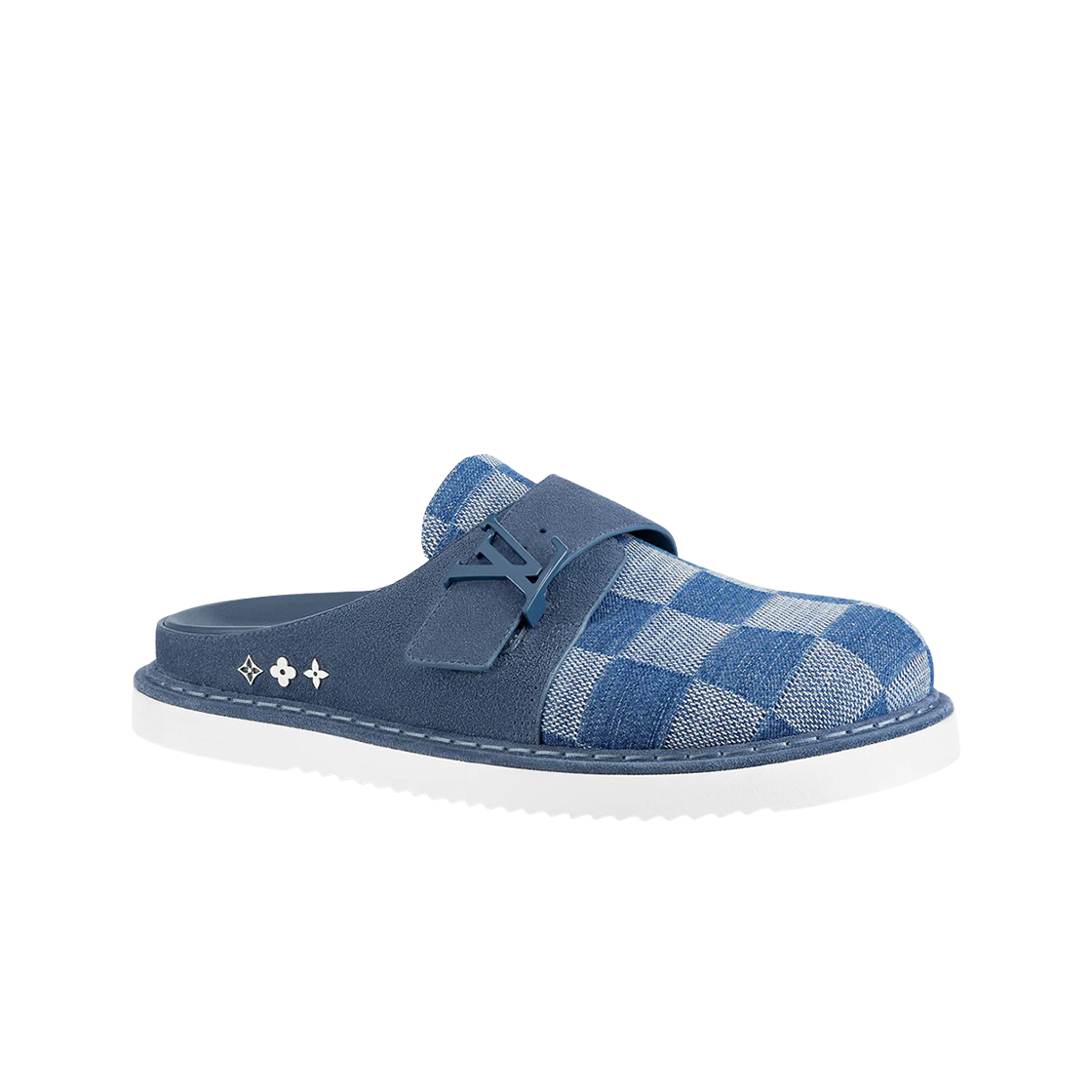 루이비통 LV 이지 뮬 맥시 다미에 데님 블루(Louis Vuitton LV Easy Mule Maxi Damier Denim Blue) - 1