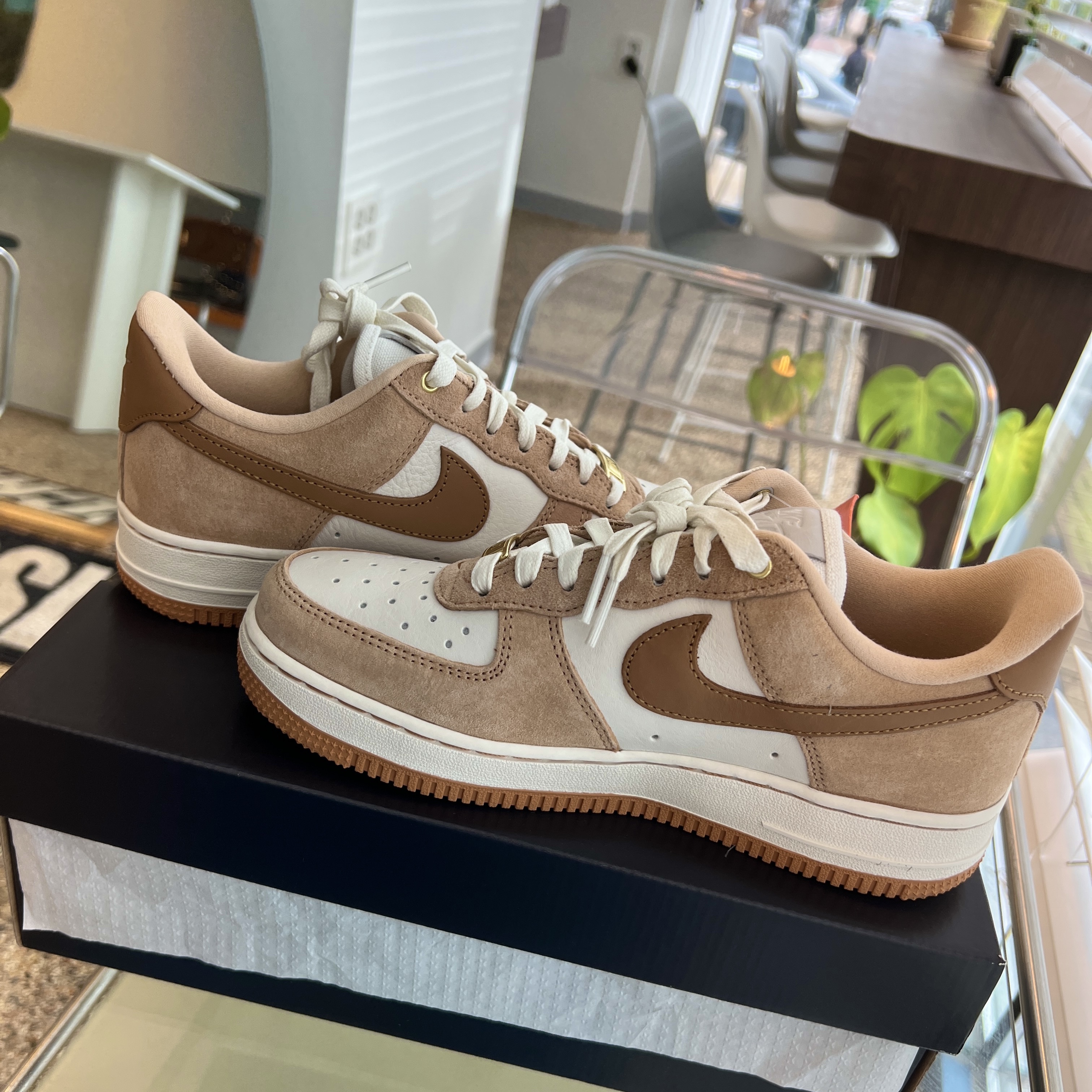 (W) Nike Air Force 1 LXX Flax 착용 스타일
