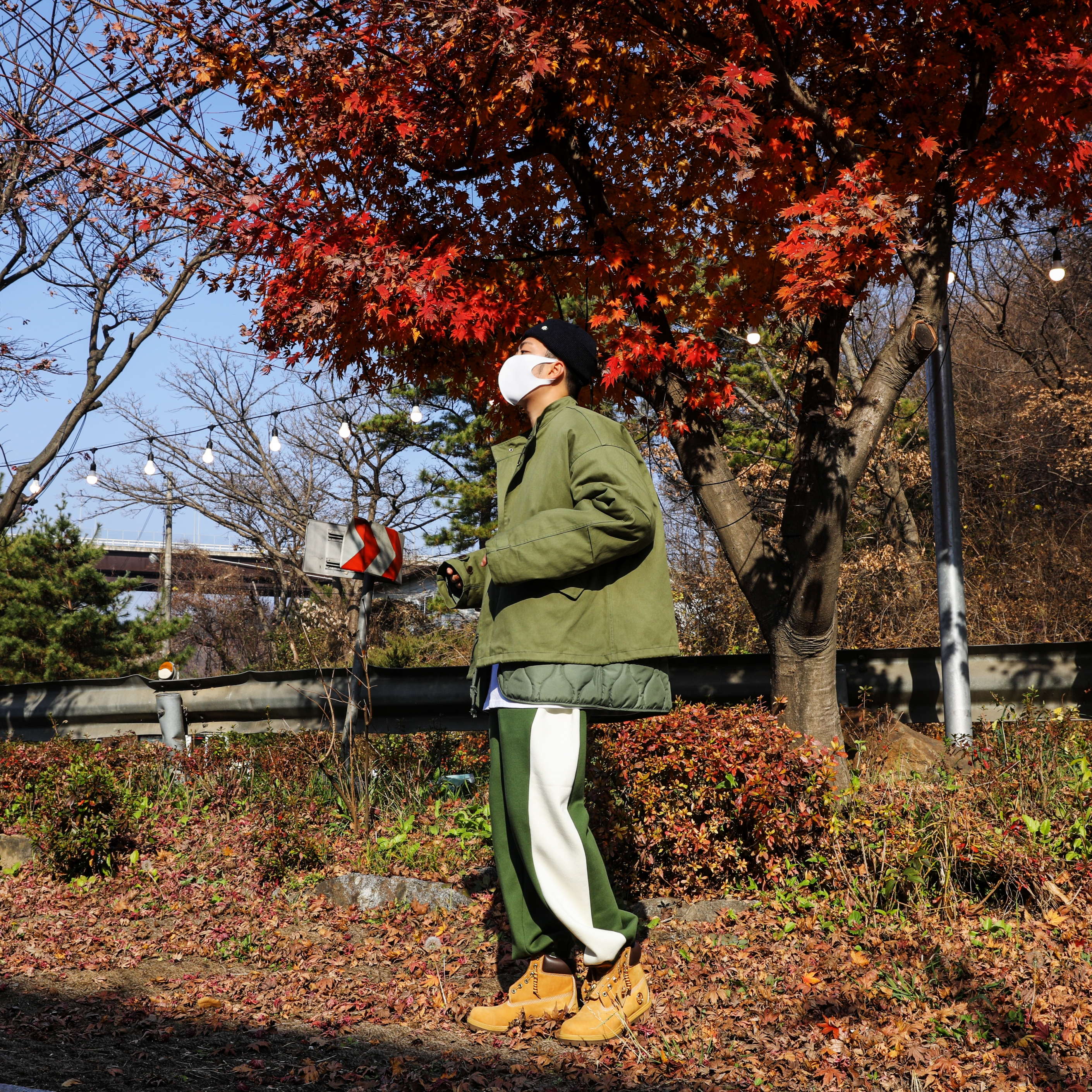 Timberland x Comme des Garcons Shirt x Supreme 6 Inch Boot Wheat - Medium 착용 스타일 - 2