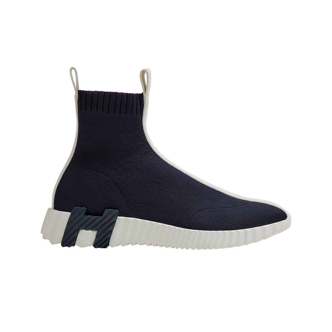 (W) 에르메스 펀 스니커즈 니트 카프스킨 & 마린((W) Hermes Fun Sneakers Knit Calfskin & Marine) - 1