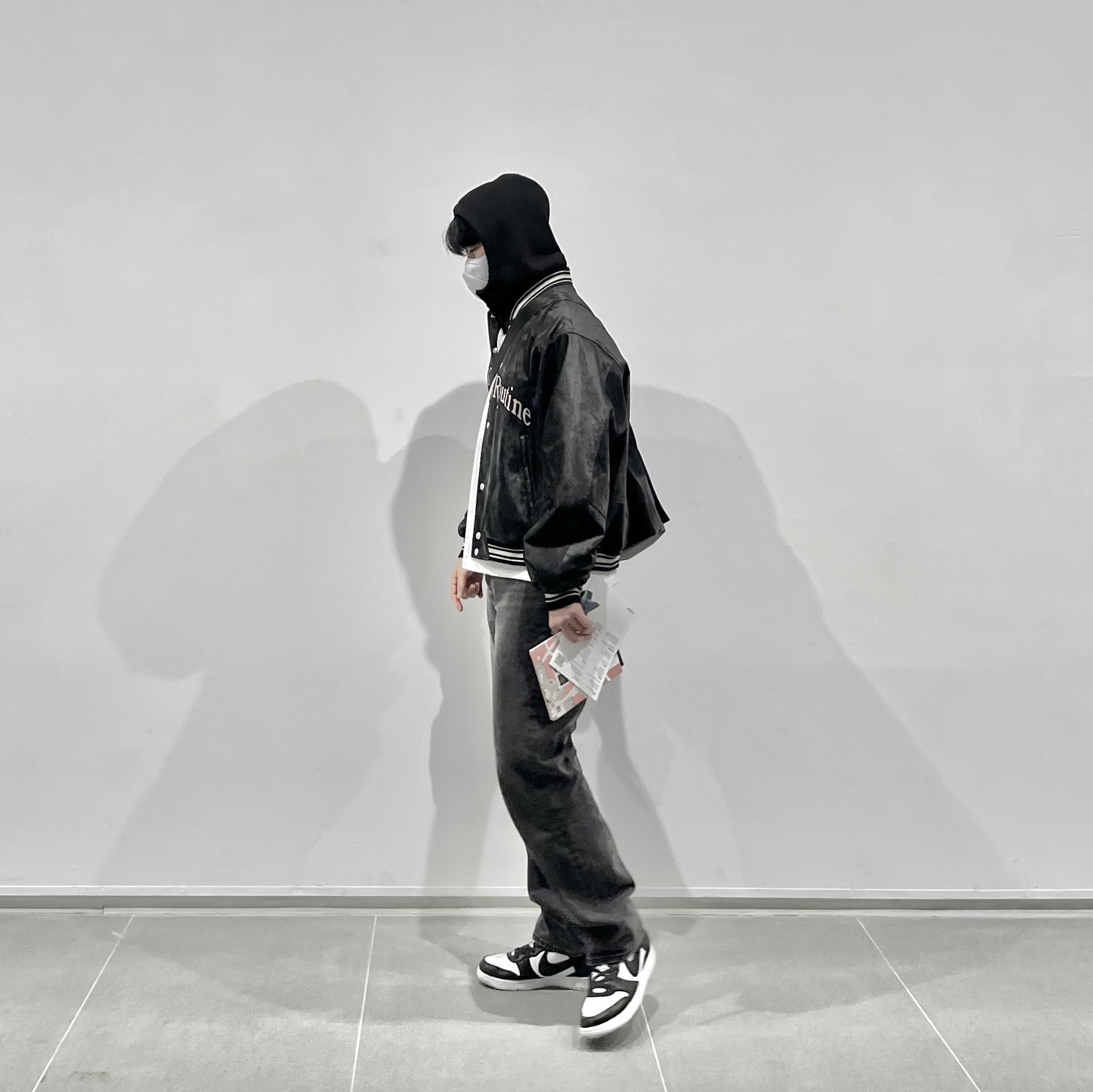 Nike x Ambush Dunk High Black 착용 스타일 - 2