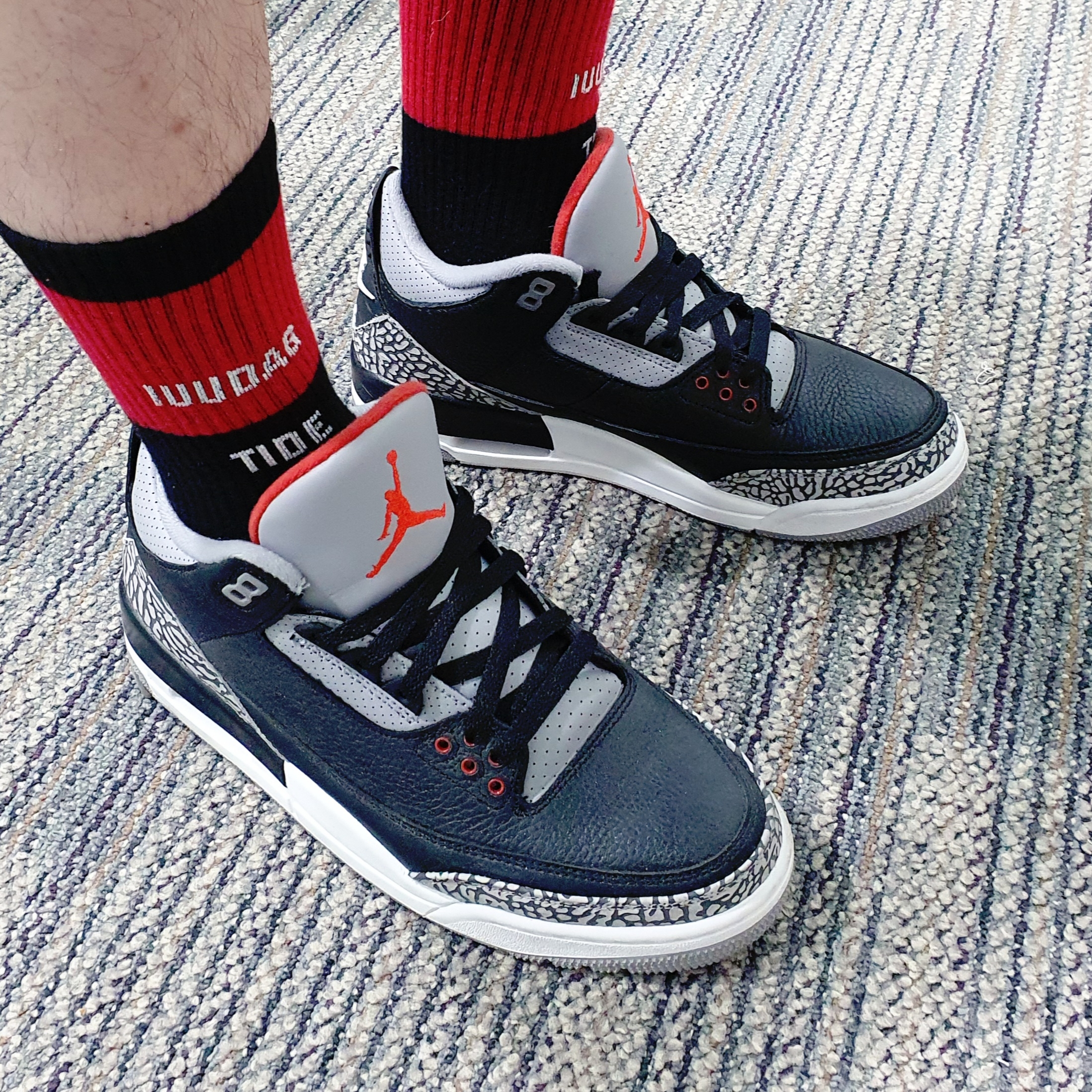 Jordan 3 Retro OG Black Cement 2018 착용 스타일