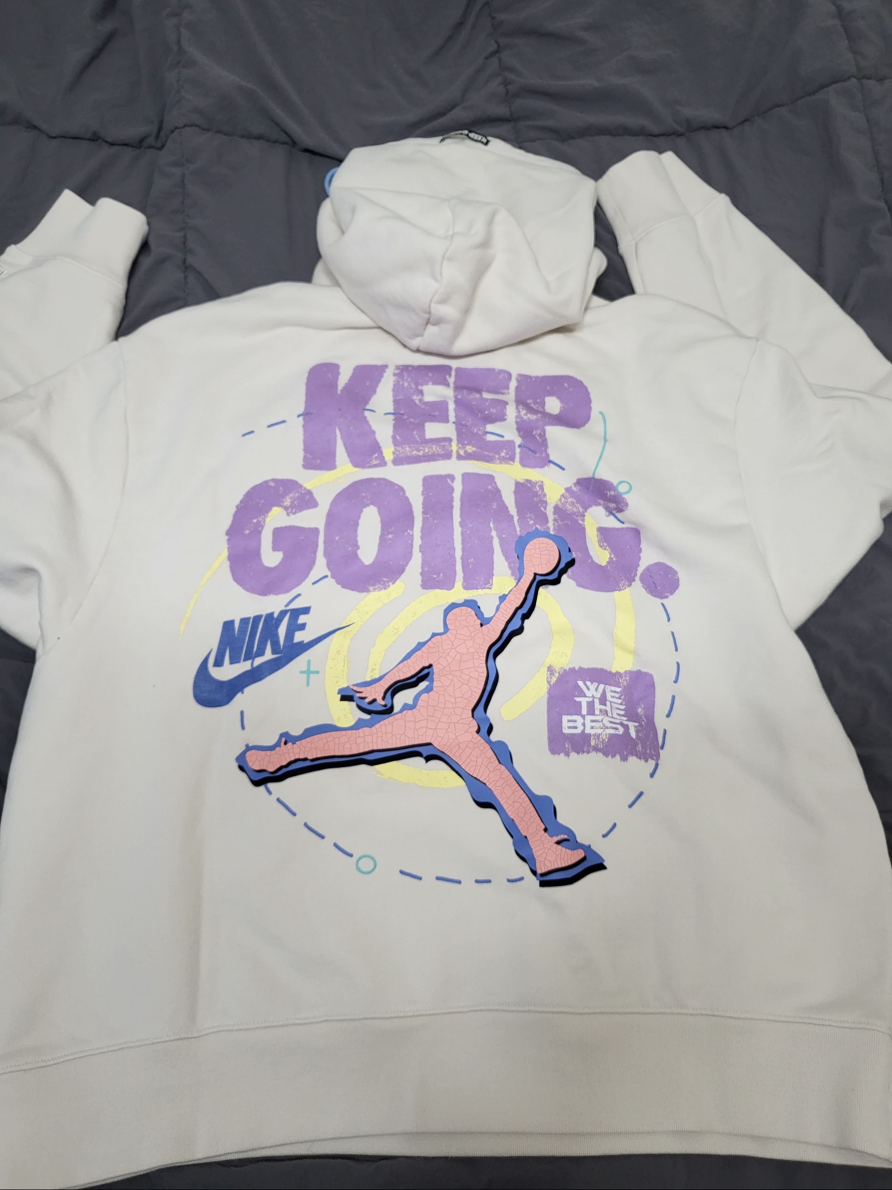 Jordan x DJ Khaled Hoodie Phantom - Asia, Nike NRG Solo Swoosh Fleece Shorts Black - Asia 착용 스타일 - 4