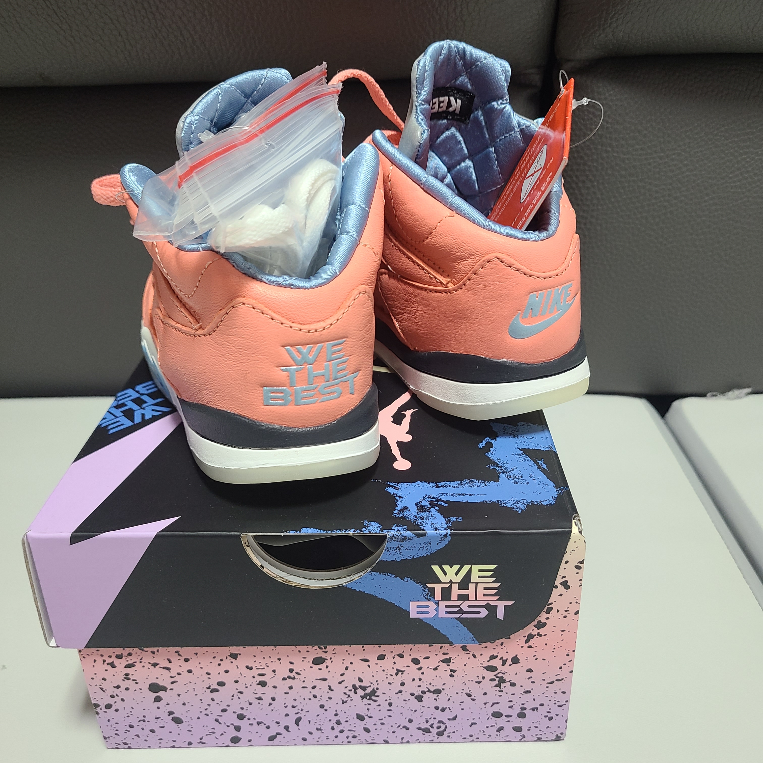 (TD) Jordan 5 x DJ Khaled Retro Crimsson Bliss 착용 스타일 - 2