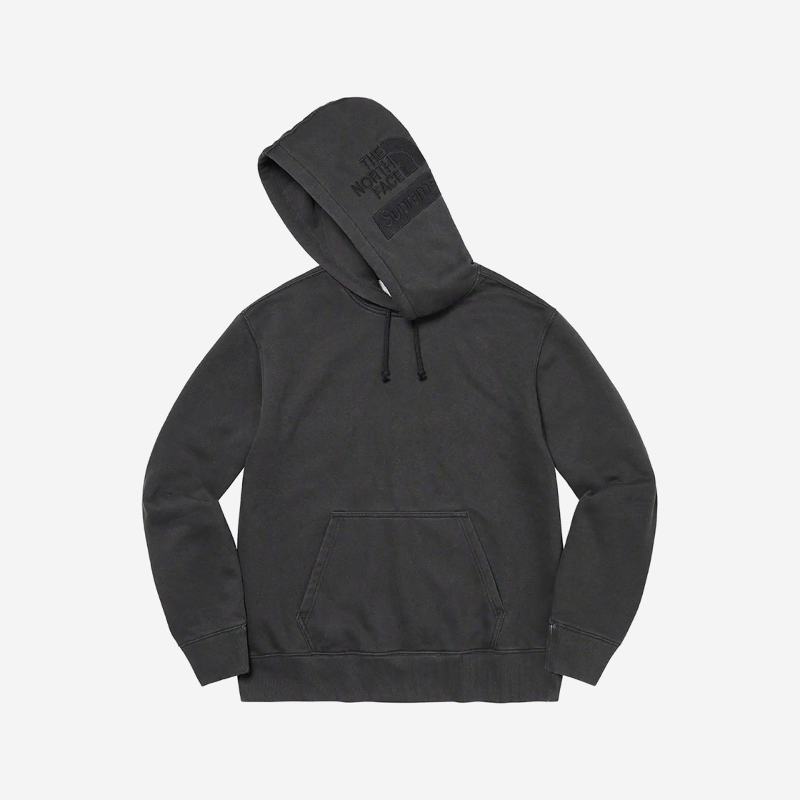 Supreme x The North Face Pigment Printed Hooded Sweatshirt Black - 22FW 상세 이미지 1