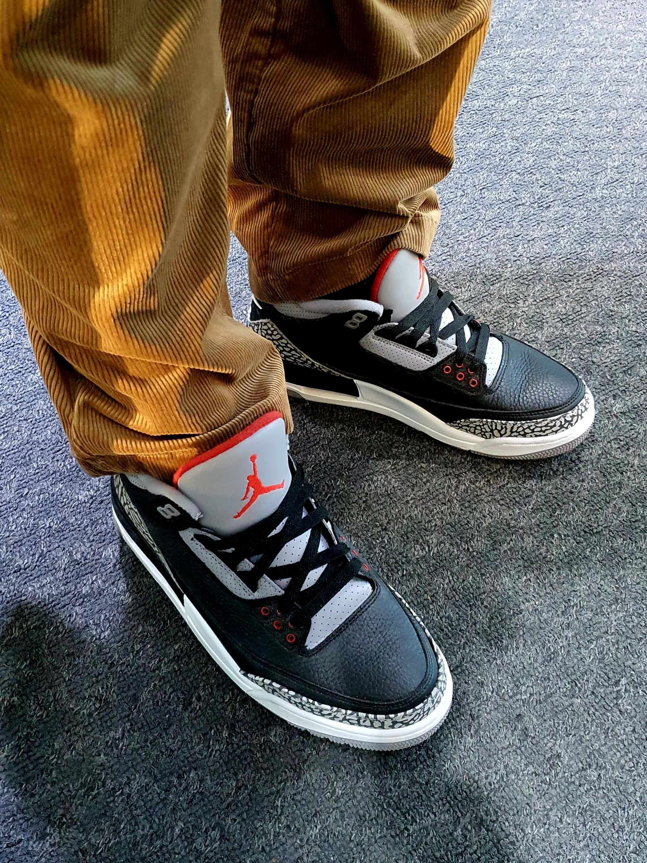 Jordan 3 Retro OG Black Cement 2018 착용 스타일 - 1