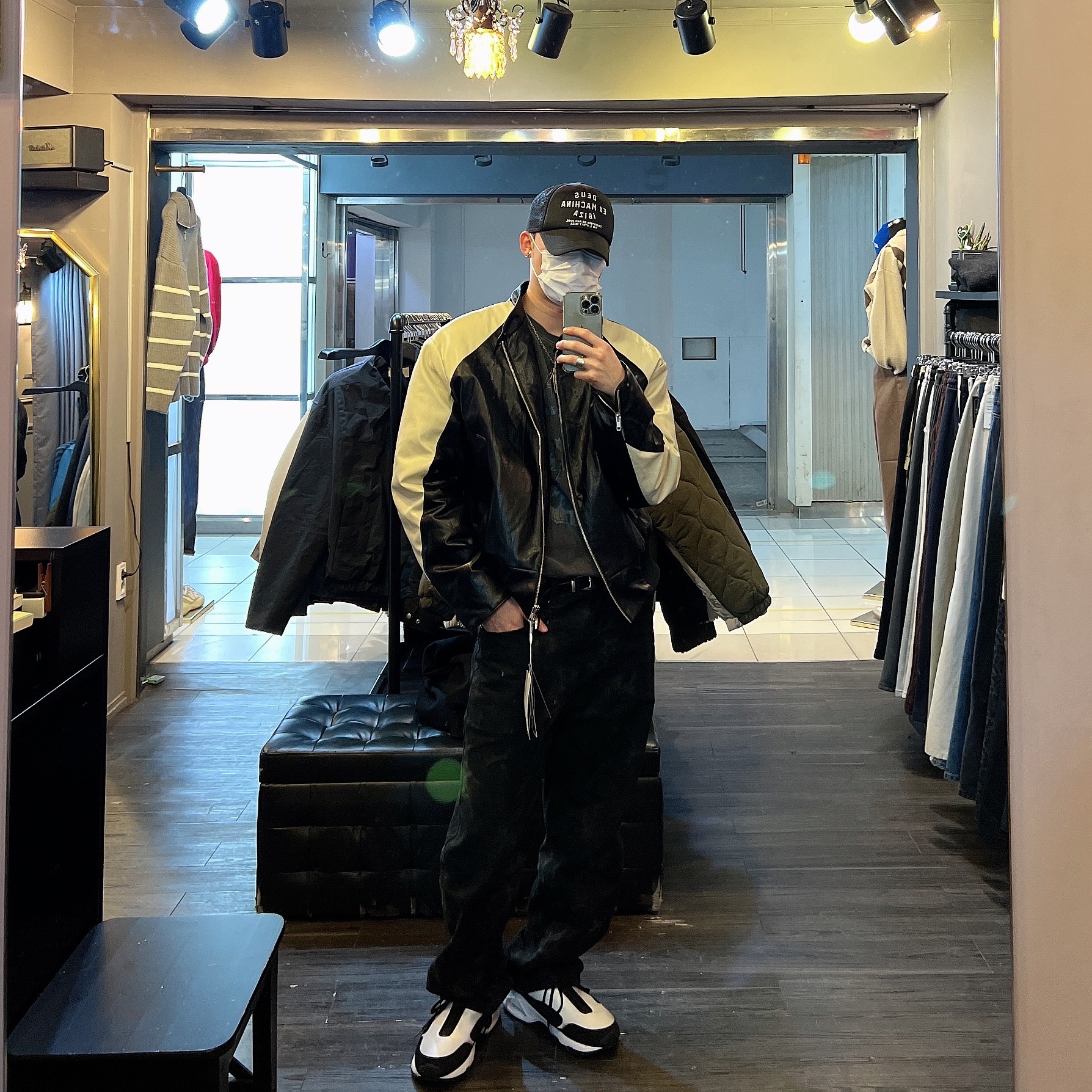 Nike x Comme des Garcons Homme Plus Air Max Sunder SP White Black 착용 스타일 - 1