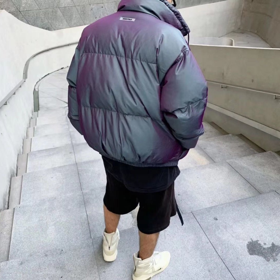 Essentials Puffer Jacket Iridescent - 20SS 착용 스타일