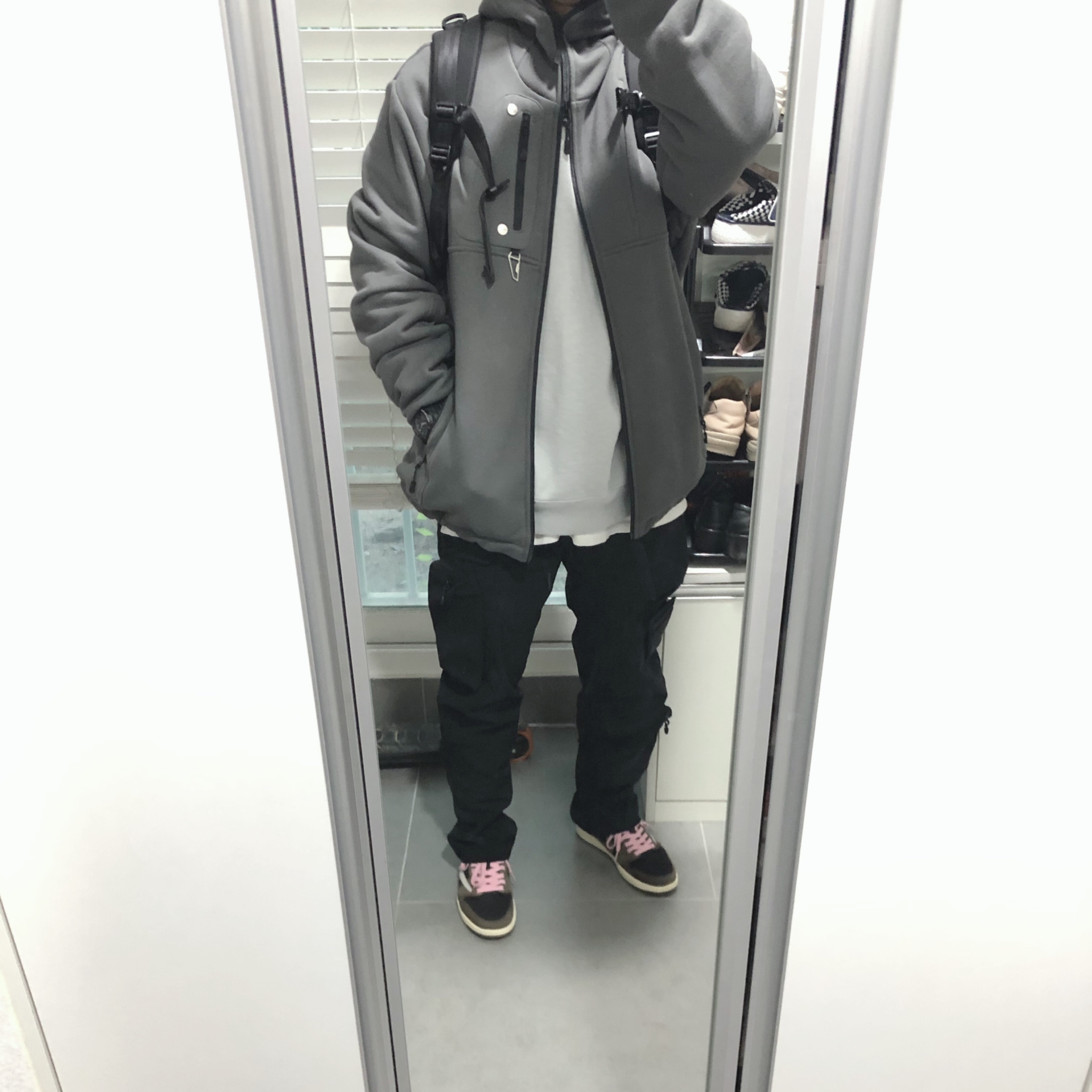 Undermycar Bucky Multi Pocket Dynamic Pants Rookie Black - 22SS, Undermycar Marshall Chest Pocket Balaclava Zip-Up Chimera - 22SS 착용 스타일