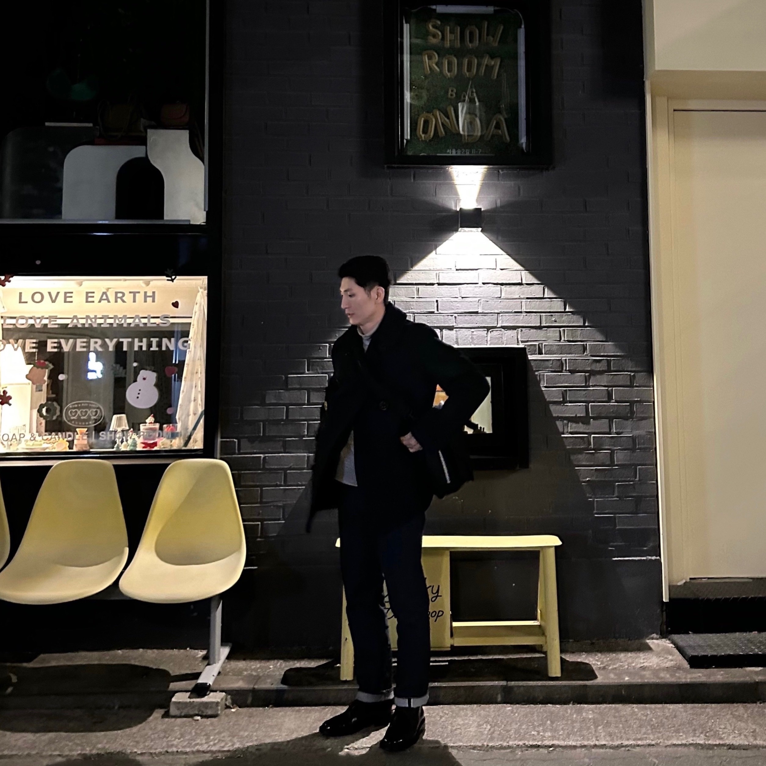 Porter Tanker 2Way Briefcase Black 착용 스타일 - 1