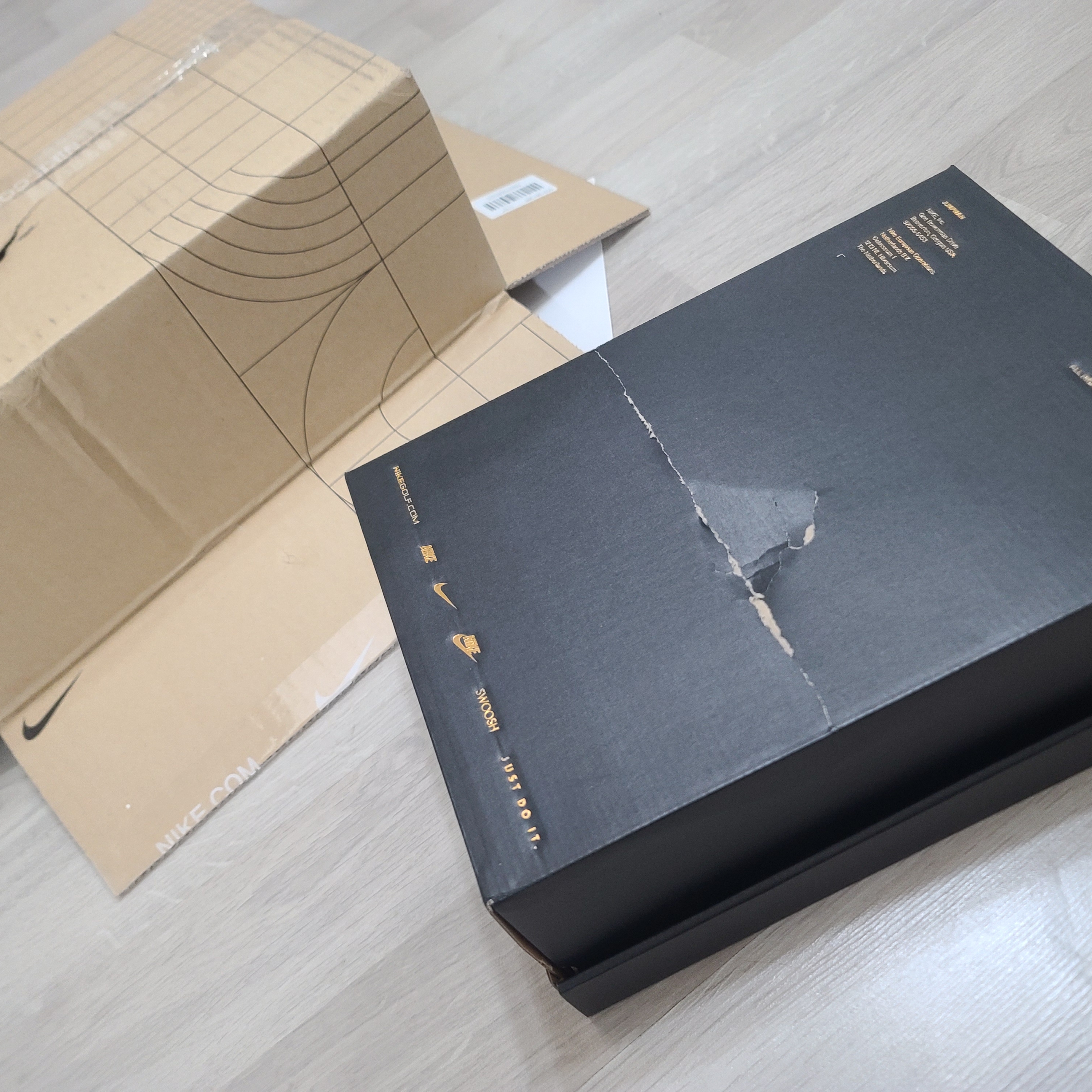 Jordan 1 Low Golf Wolf Grey 착용 스타일 - 2