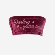 Darling You're Bad Women Darling Your Tube Top Velvet Wine