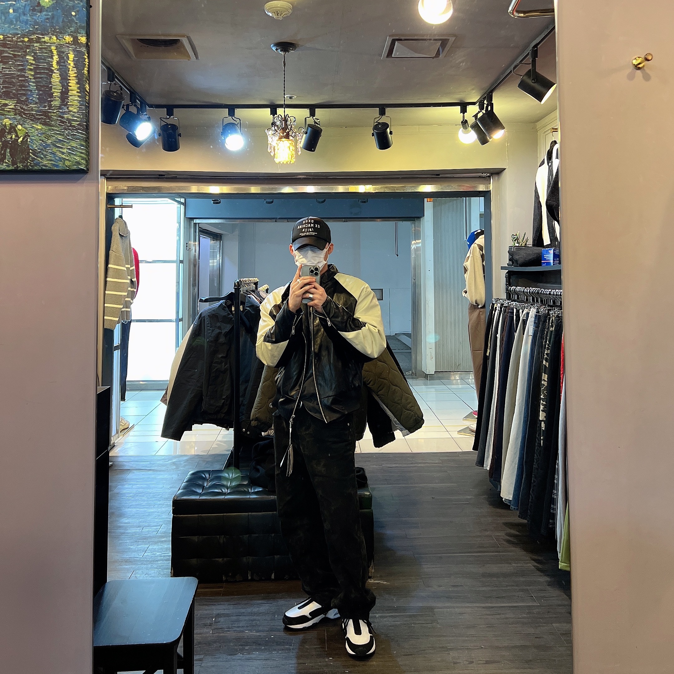 Nike x Comme des Garcons Homme Plus Air Max Sunder SP White Black 착용 스타일 - 3