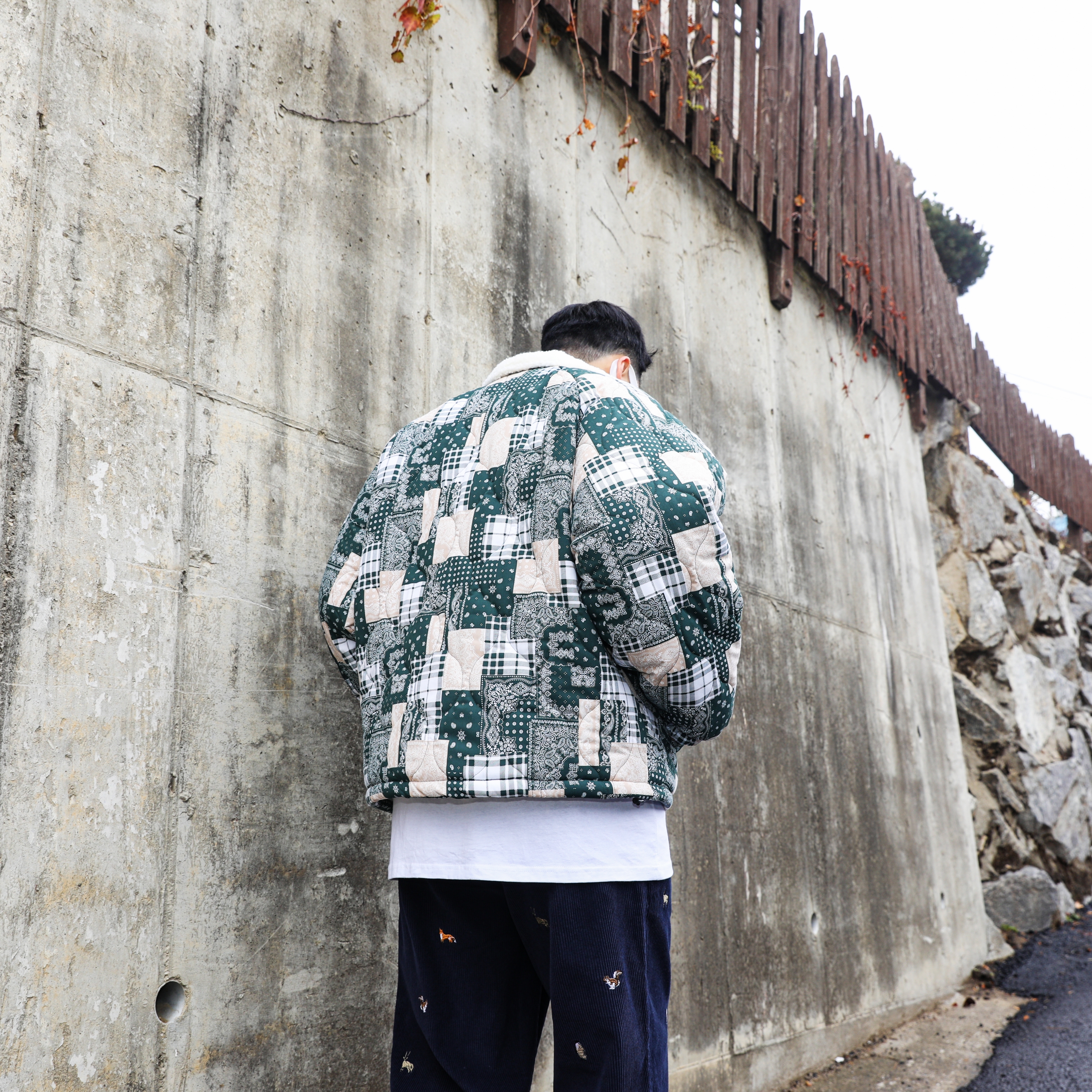 Adidas x Human Made Campus Green 착용 스타일 - 4