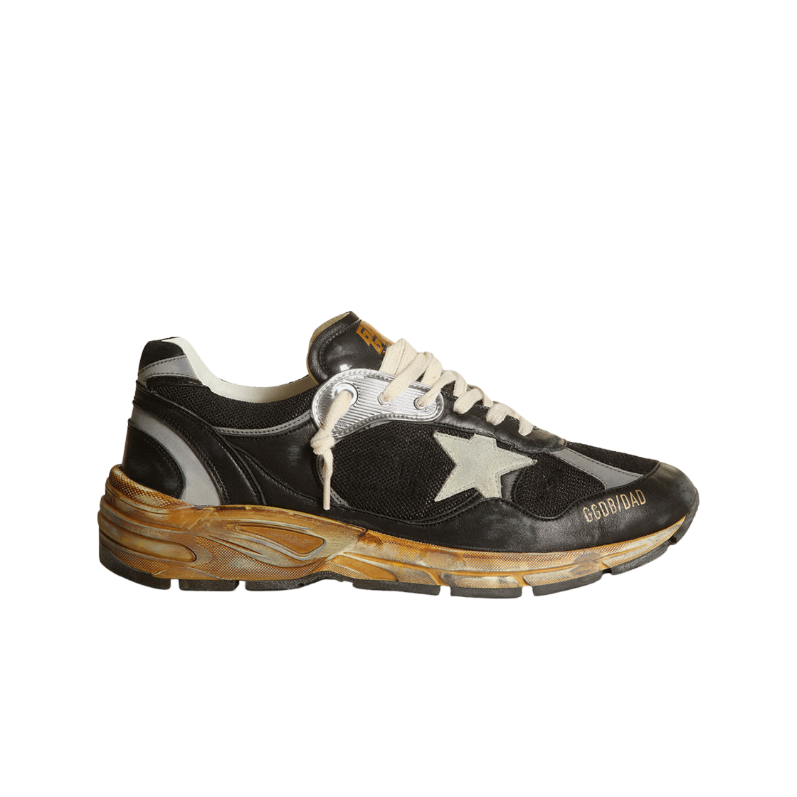골든구스 메쉬 나파 레더 대드스타 스니커즈 블랙 아이스 그레이(Golden Goose Mesh and Nappa Leather Dad-Star Sneakers Black Ice Gray)