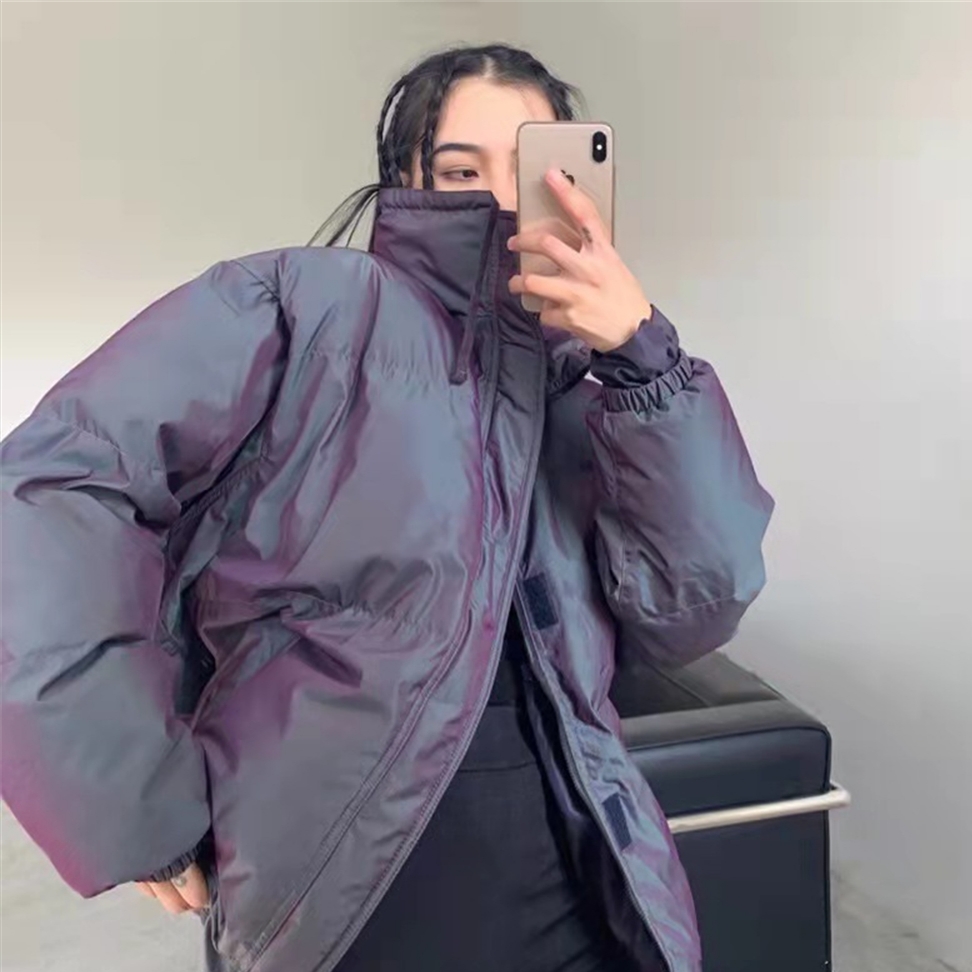 Essentials Puffer Jacket Iridescent - 20SS 착용 스타일