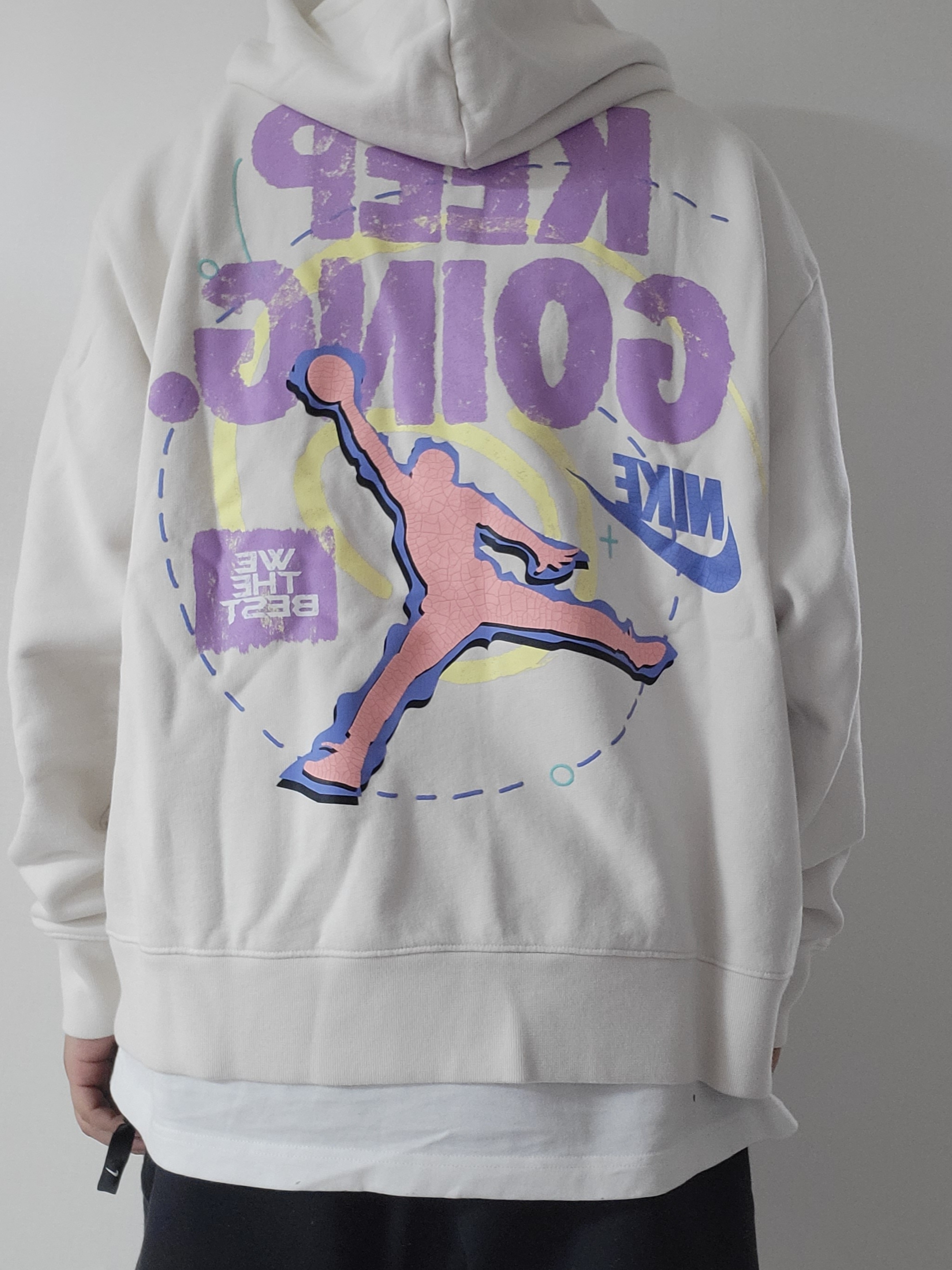 Jordan x DJ Khaled Hoodie Phantom - Asia, Nike NRG Solo Swoosh Fleece Shorts Black - Asia 착용 스타일 - 1