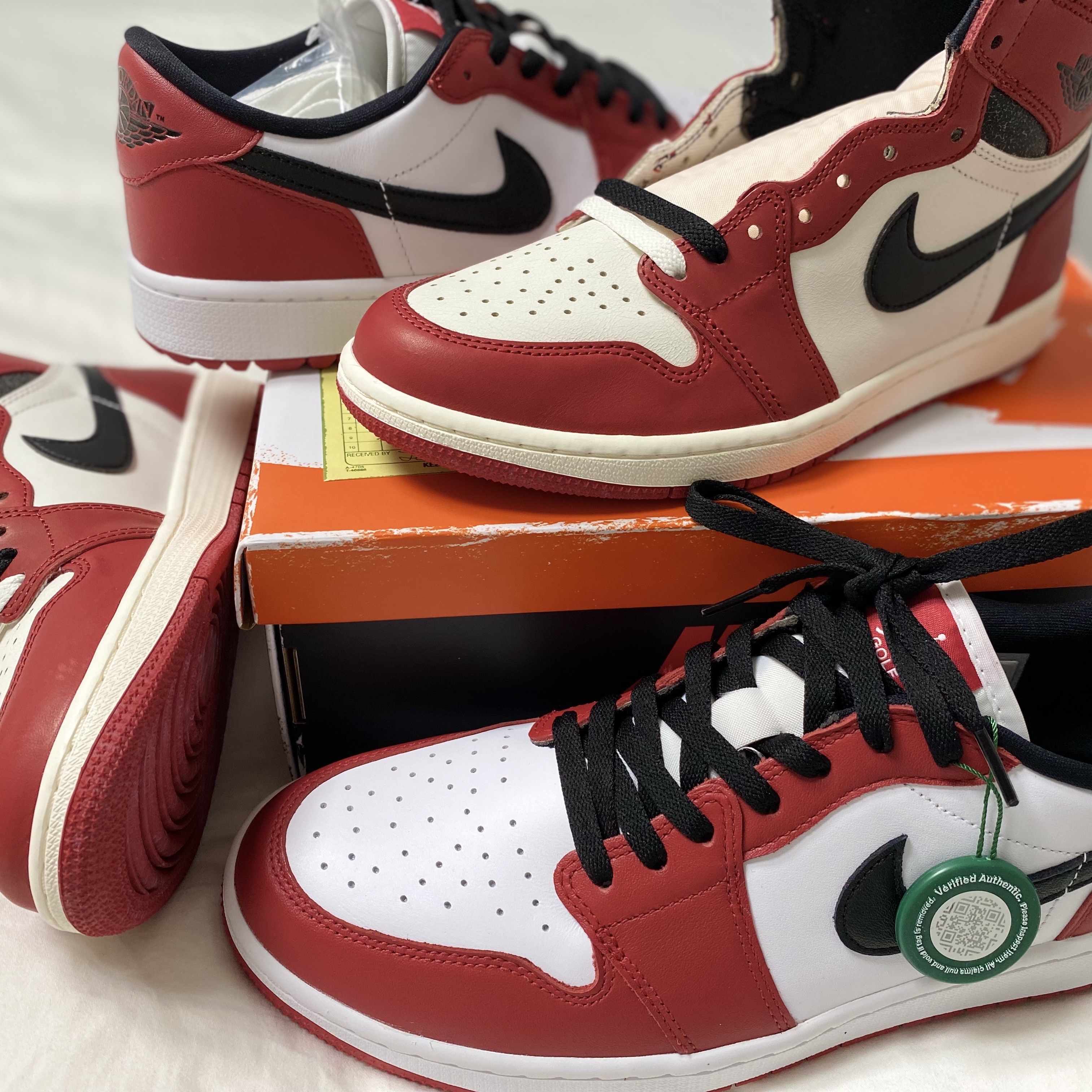 Jordan 1 Retro High OG Chicago 2022, Jordan 1 Low Golf Chicago 착용 스타일 - 5