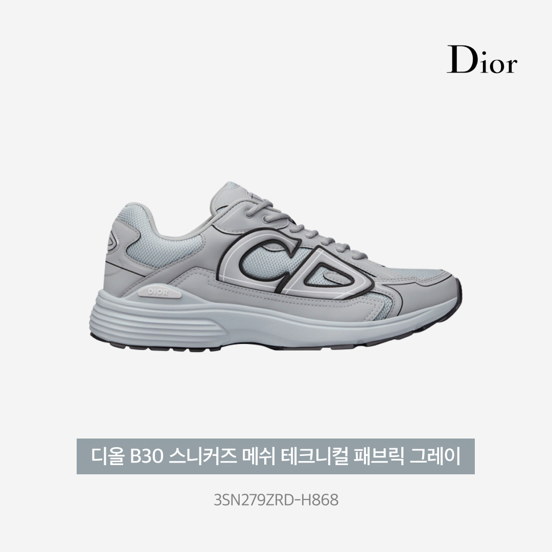 Dior B30 Sneakers Mesh Technical Fabric Grey, Dior Saddle Bag Grained Calfskin Black 착용 스타일 - 4